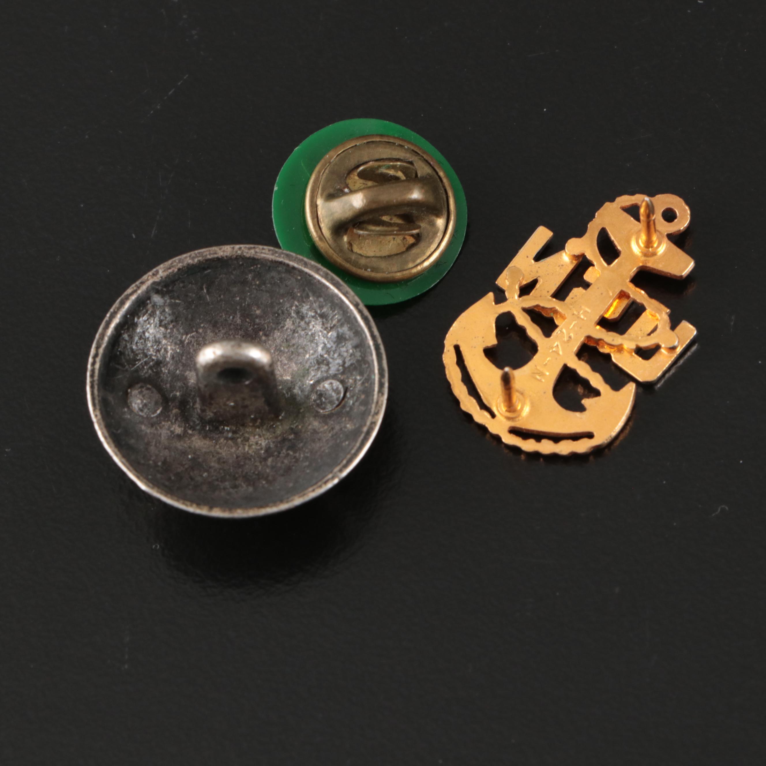 Vietnam War Era Marine Corps ID Cards with Pins, Belt Buckles and More