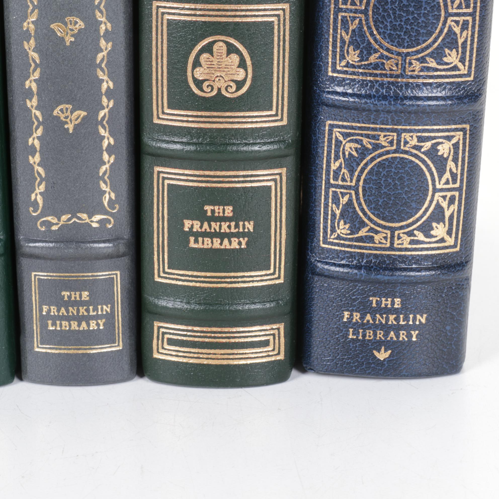 Franklin Library Collection of Eight Leather-Bound Personal Library Books