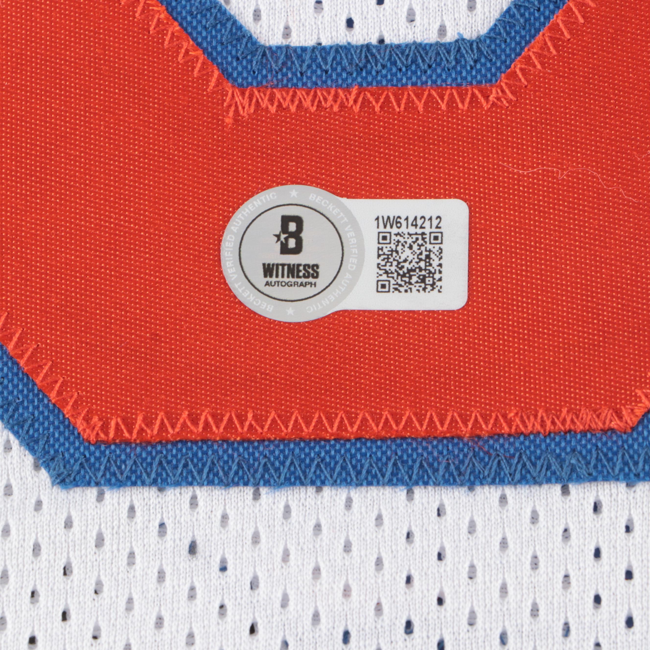 Latrell Sprewell Signed New York Knicks Basketball Jersey, Beckett