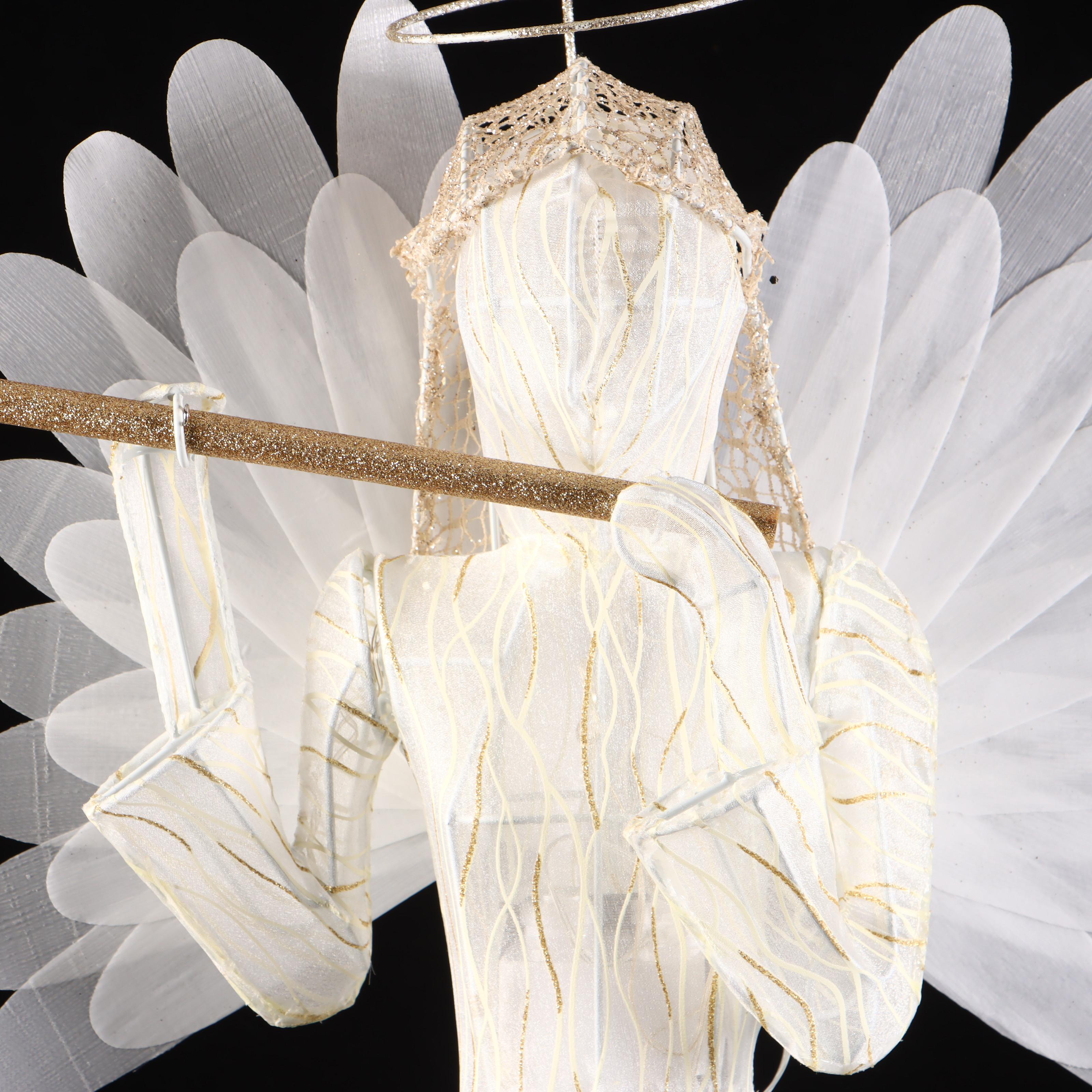 Mr. Christmas Illuminated Outdoor Angel Decoration and Angel Tree Topper