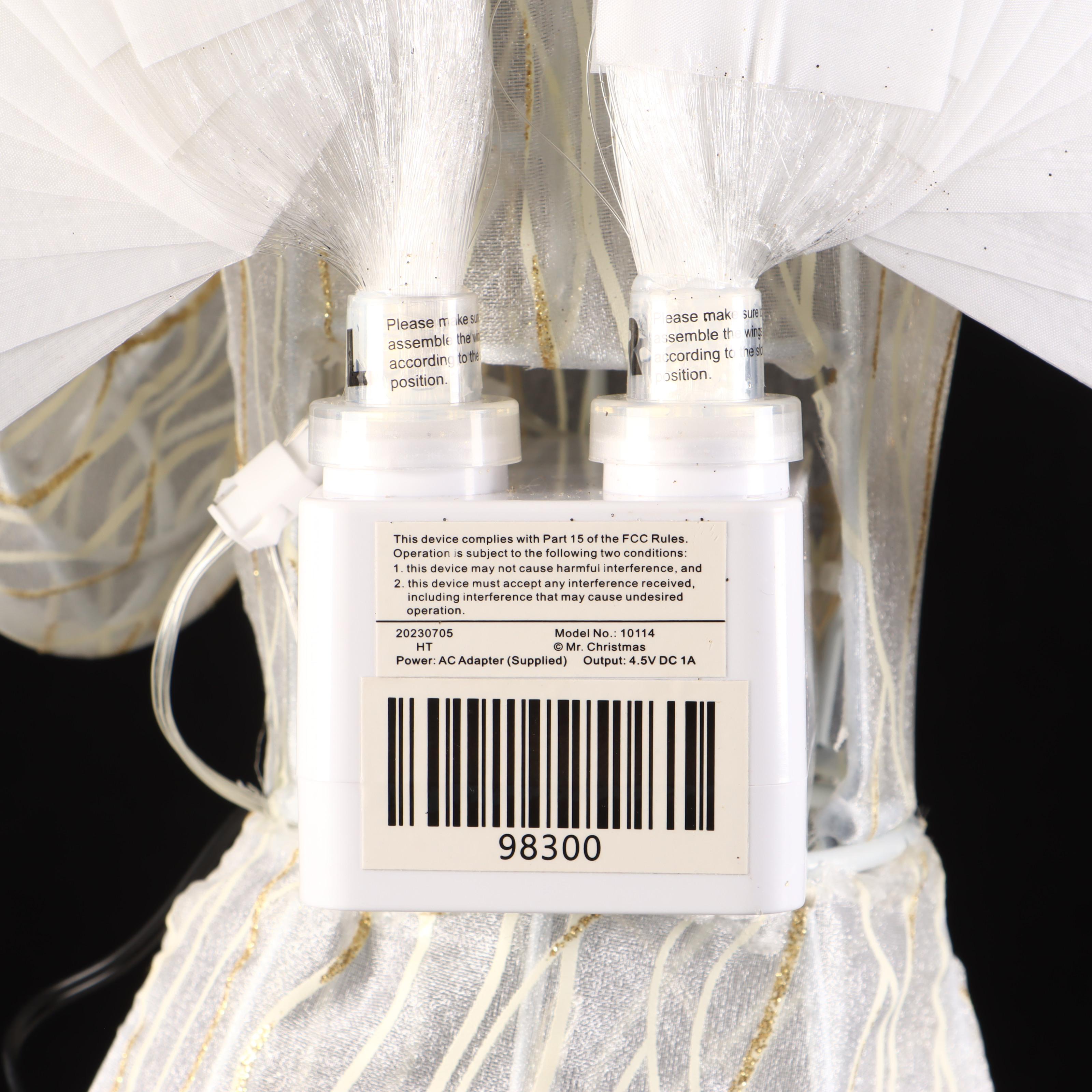 Mr. Christmas Illuminated Outdoor Angel Decoration and Angel Tree Topper