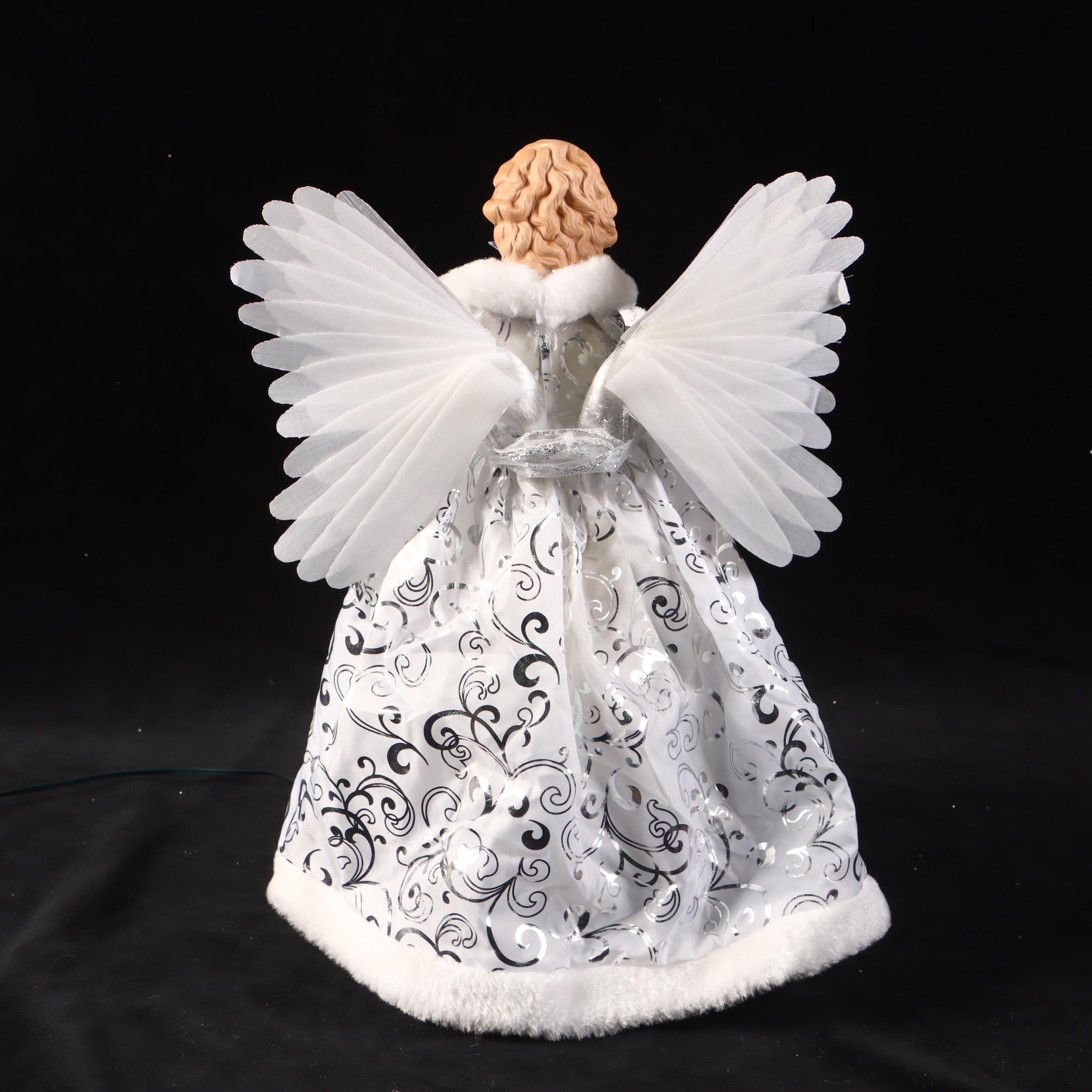 Mr. Christmas Illuminated Outdoor Angel Decoration and Angel Tree Topper