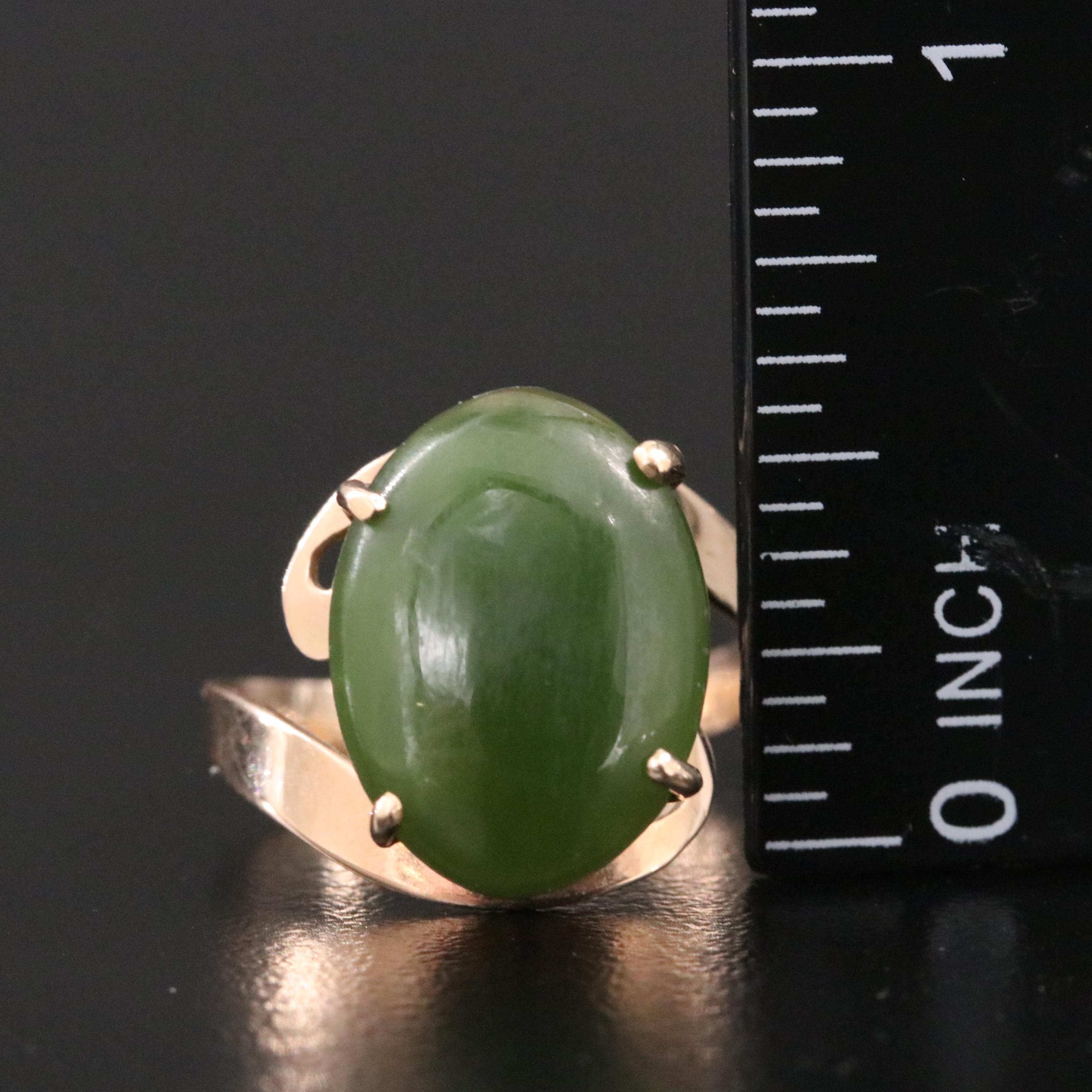 14K Nephrite Ring