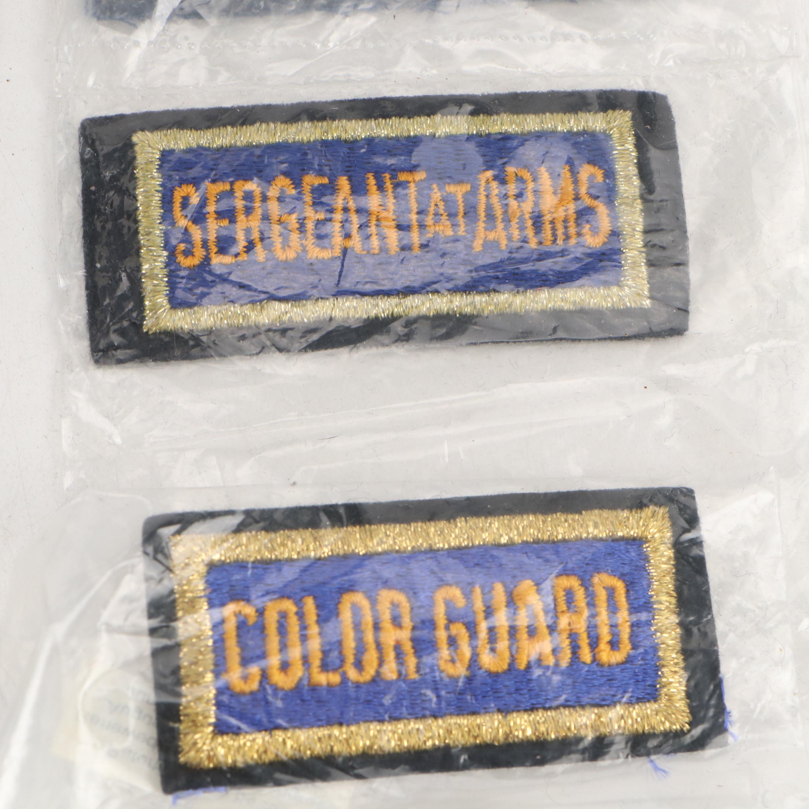 American Legion, U.S. Army and ABC Century Club Patches