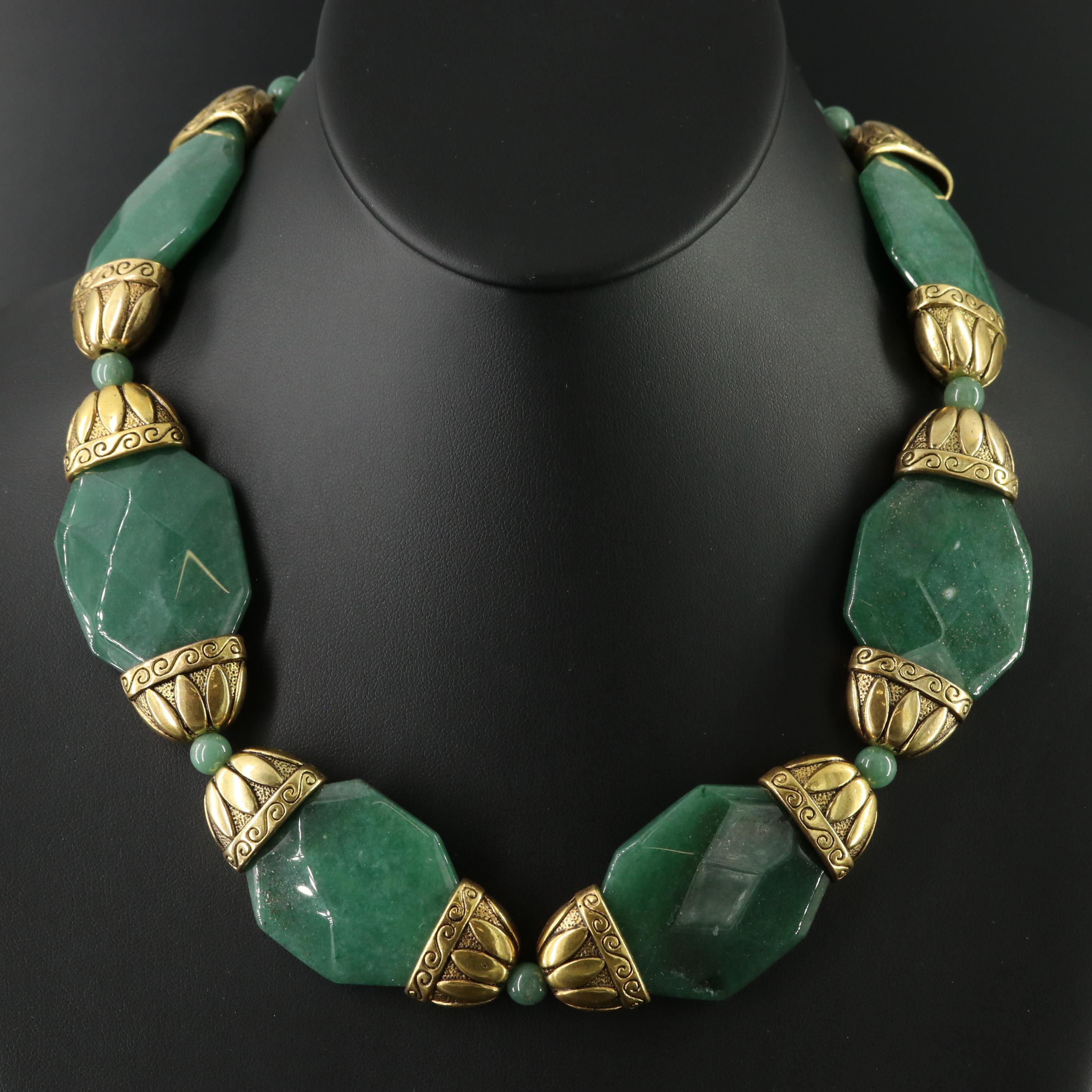 Aventurine Bead Necklace