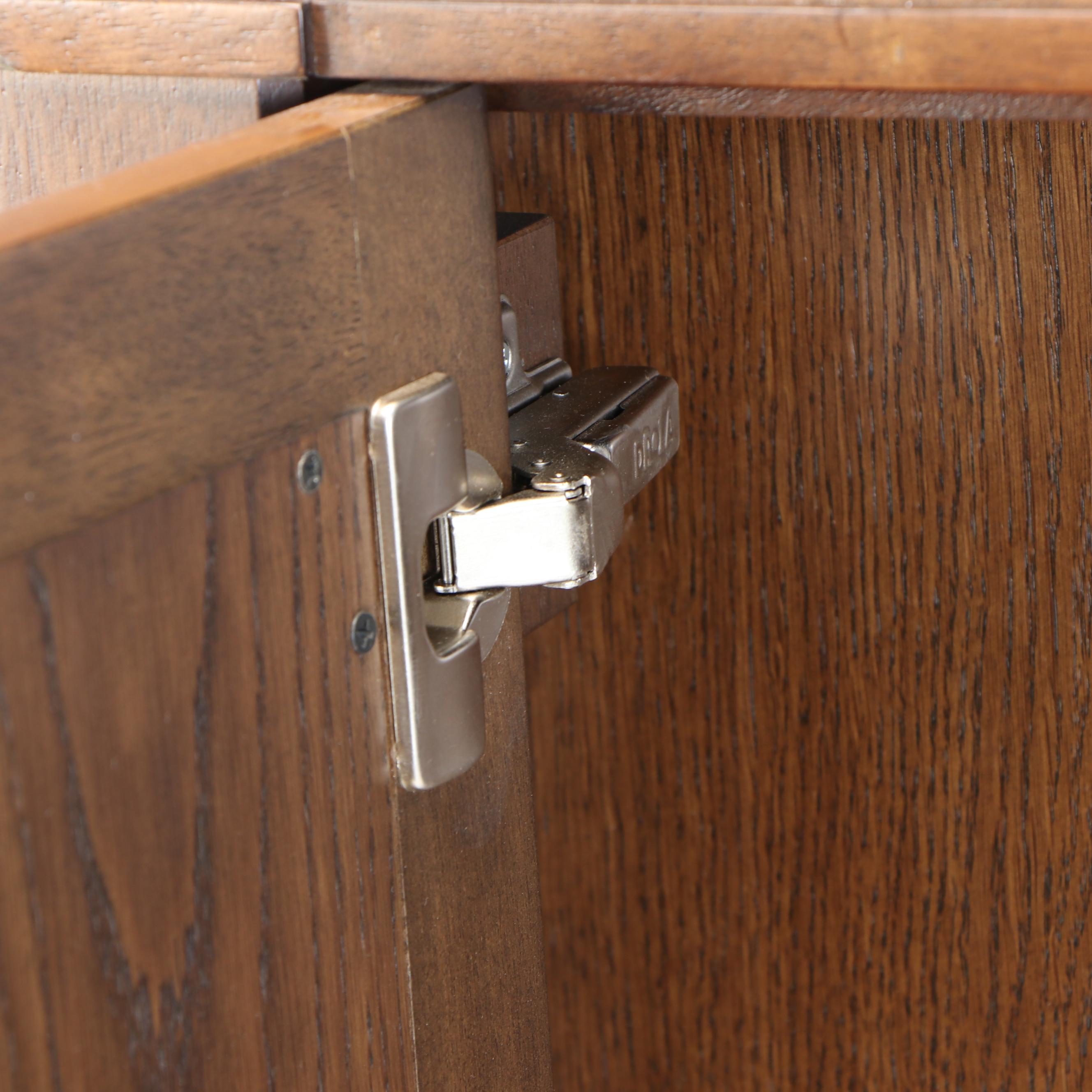 Victorian Style Wood Mirrored Medicine Cabinet with Adjustable Shelves