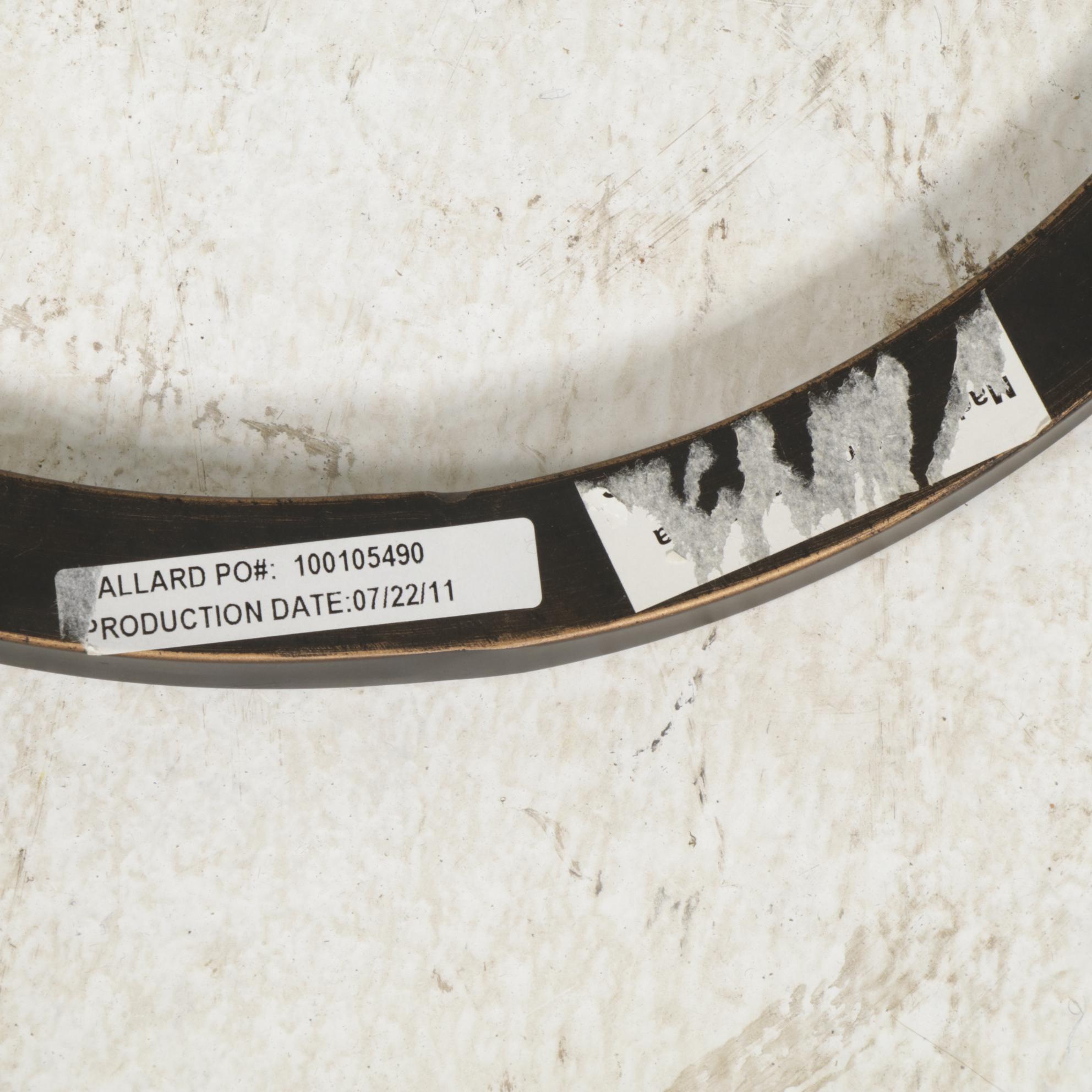 Ballard Designs Industrial Style Metal with Mirrored Glass Top Side Tables, Pair