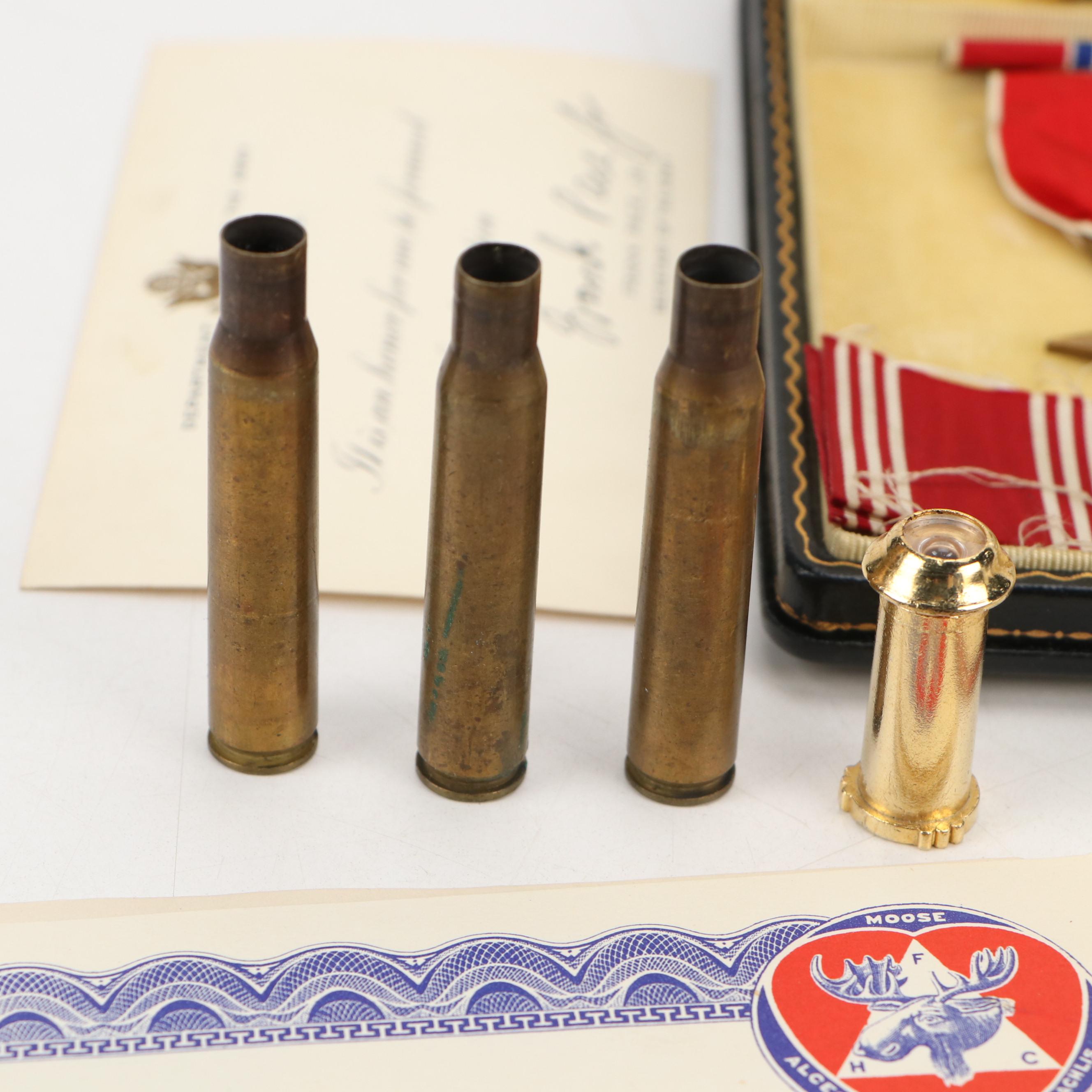 World War II Era Pacific Theater Photographs with Medals, Ephemera and More