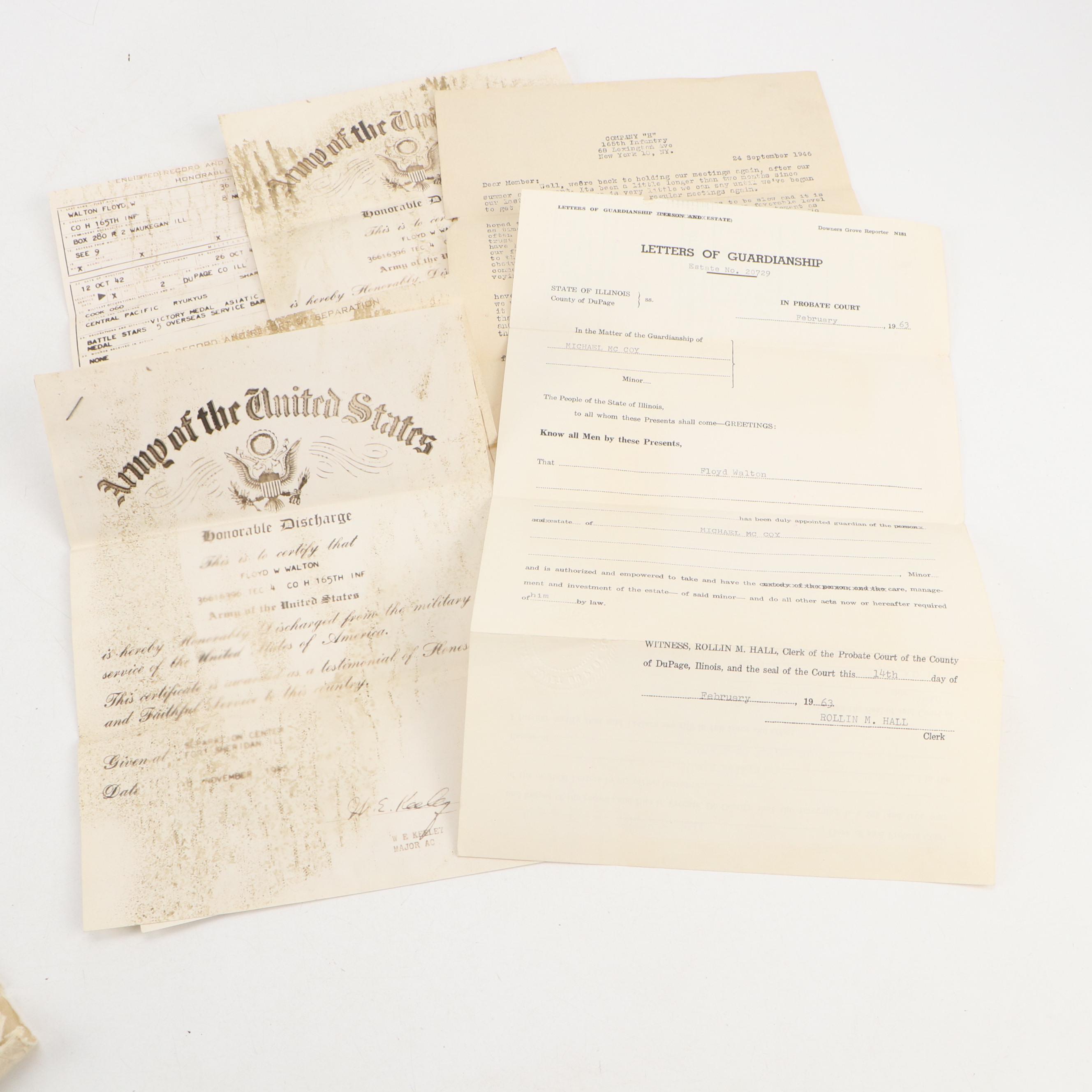 World War II Era Pacific Theater Photographs with Medals, Ephemera and More