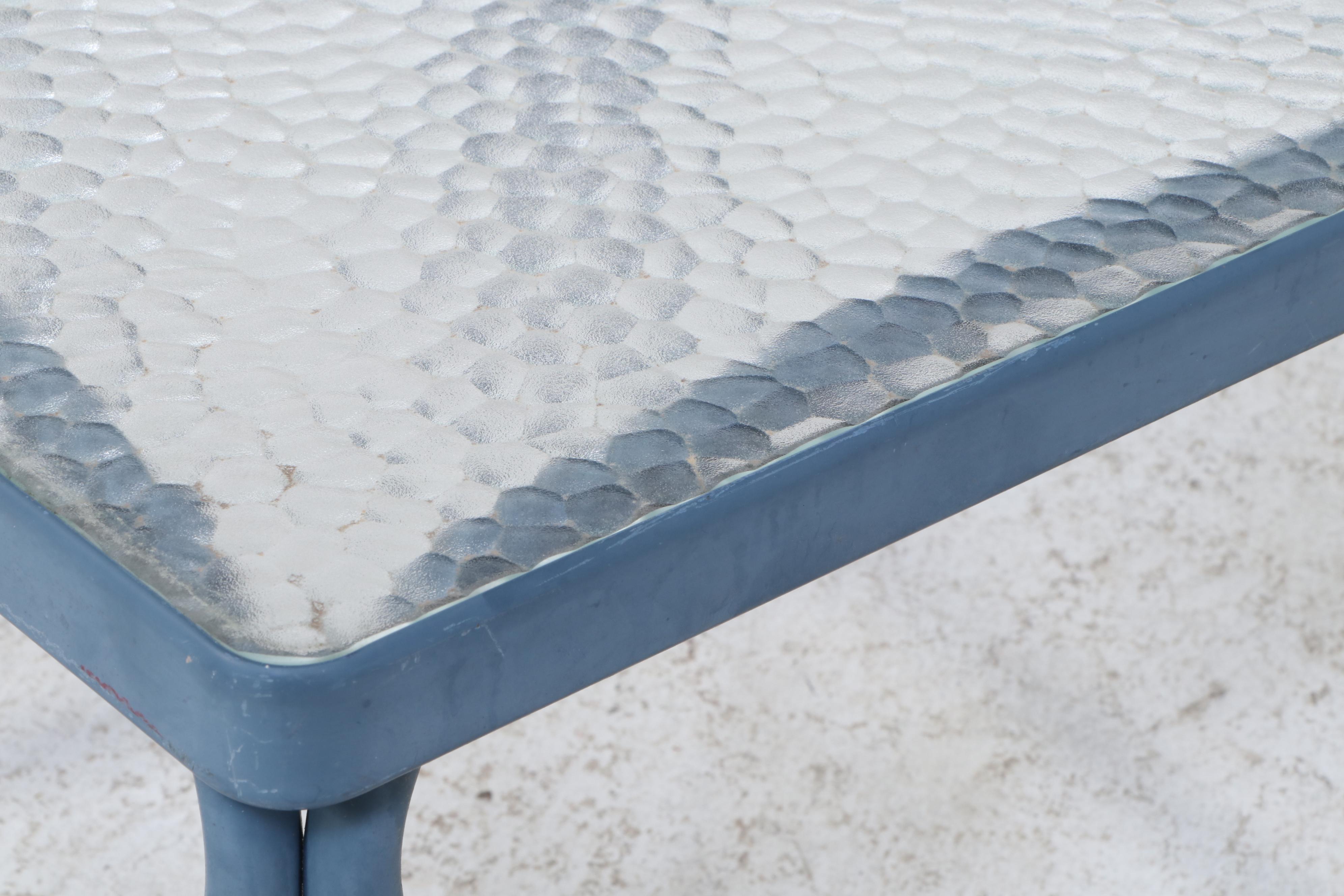 Pair of Brown Jordan Lounge Chairs with Cushions and Side Tables