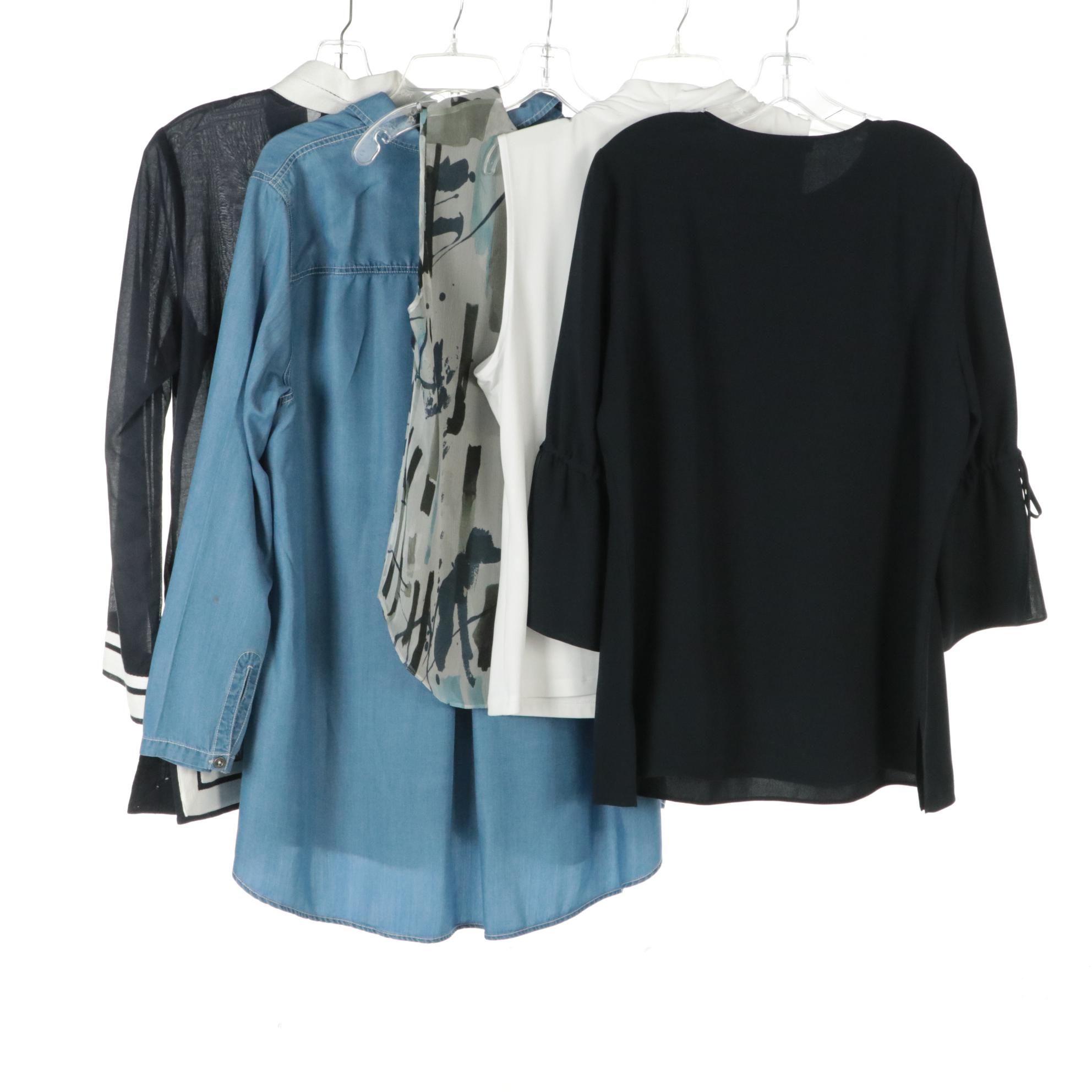 Tory Burch, Lafayette 148 New York, Armani, Calvin Klein & Stella Carakasi Tops
