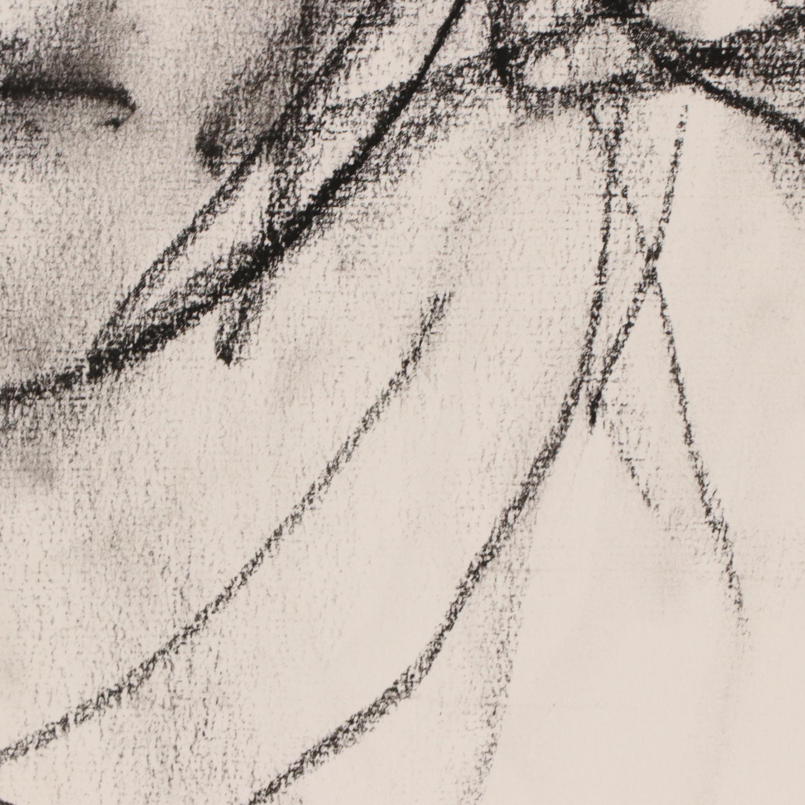 Jack Meanwell Expressionist Gestural Portrait, 1977