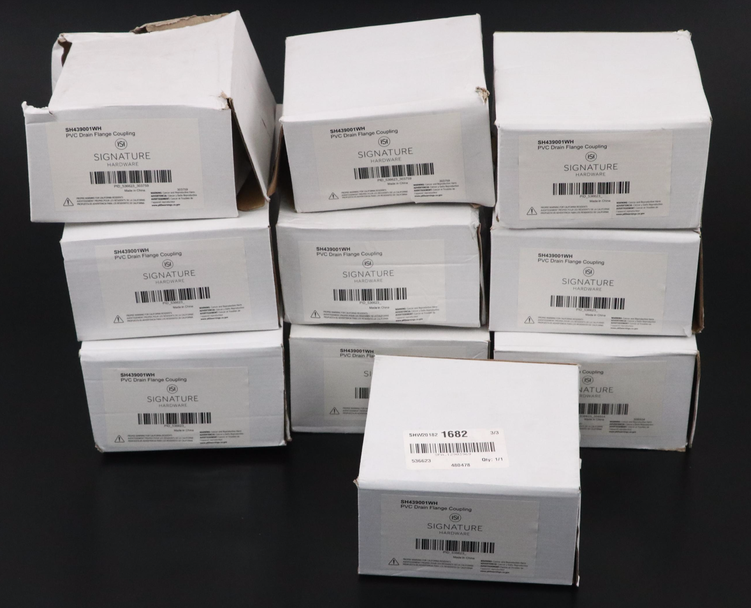 PVC Drain Flange Couplings and Shower Drains with Stainless Steel Strainers