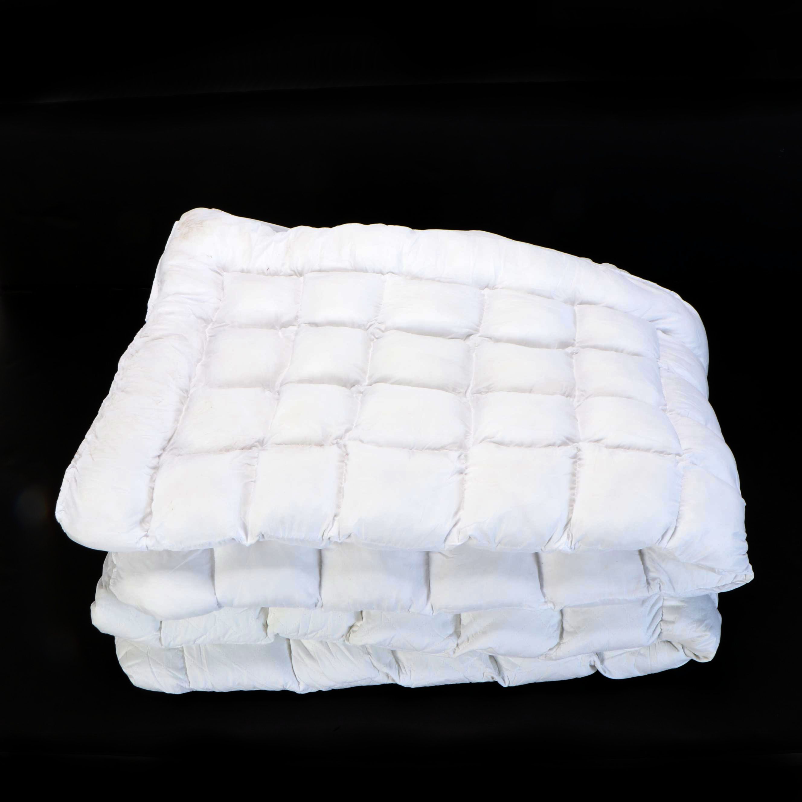 Two King Size Quilted Feather Bed Mattress Covers