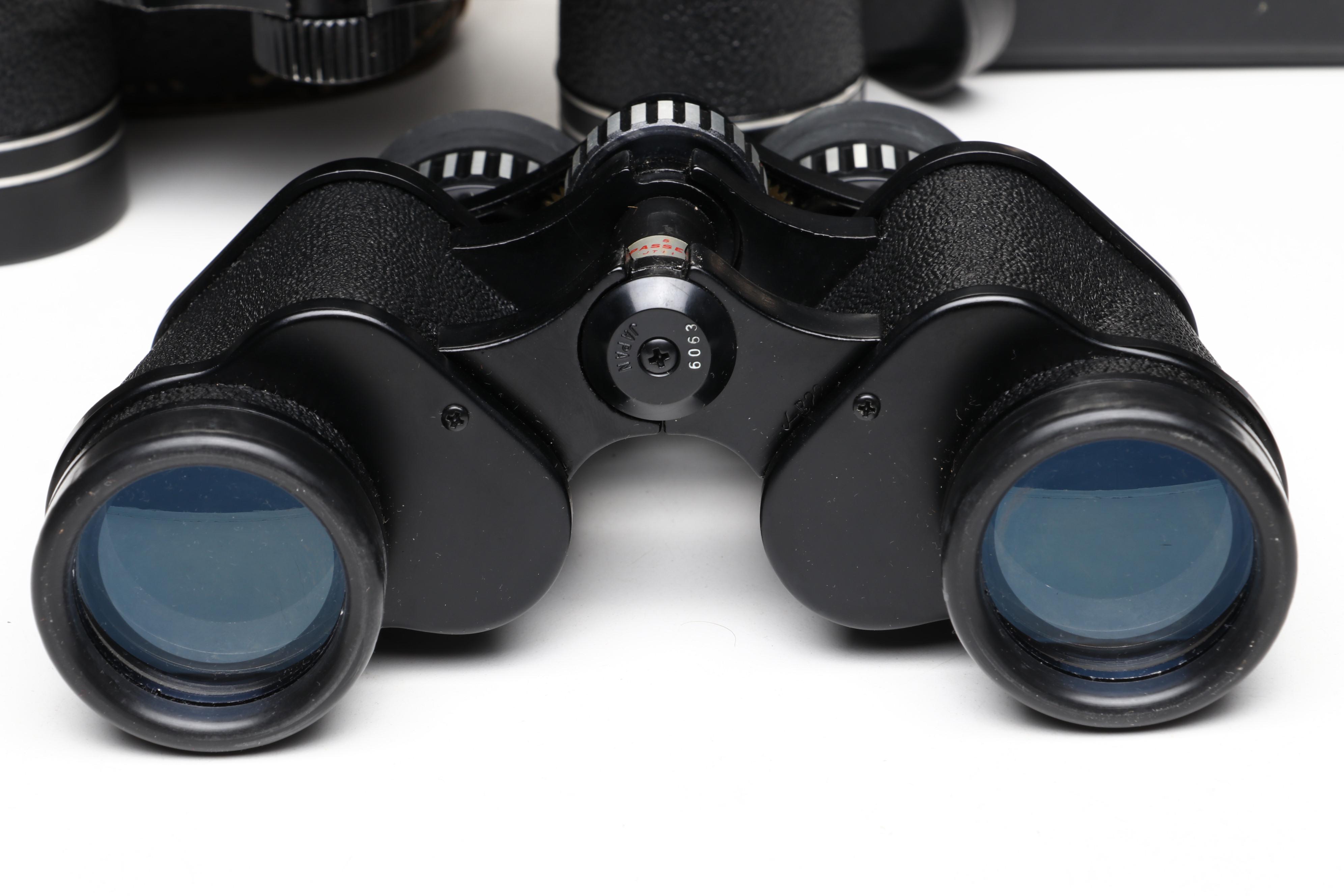 7x-15x35 Binoculars by KaLimar and Tasco with Cases