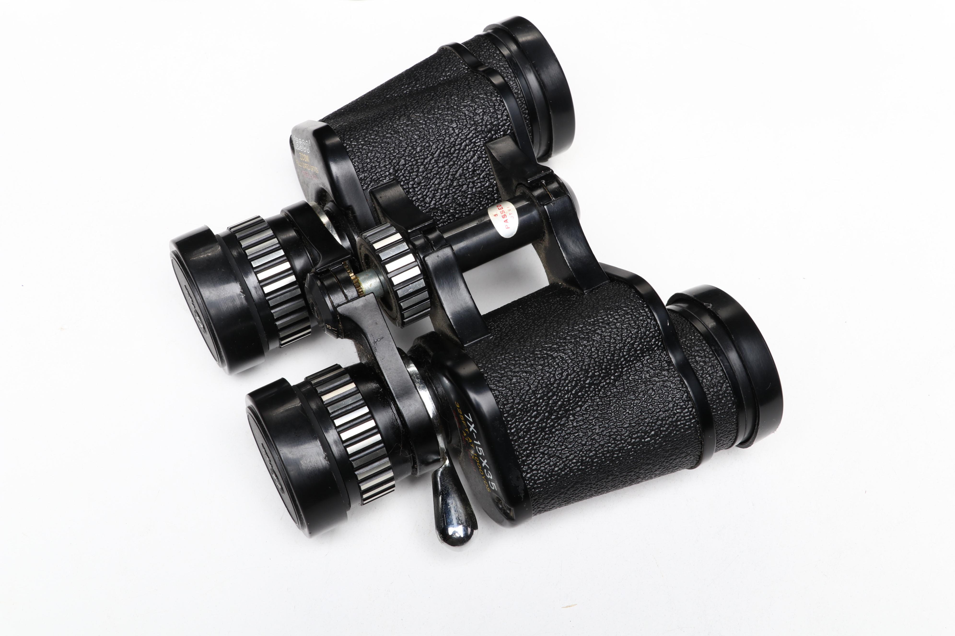 7x-15x35 Binoculars by KaLimar and Tasco with Cases
