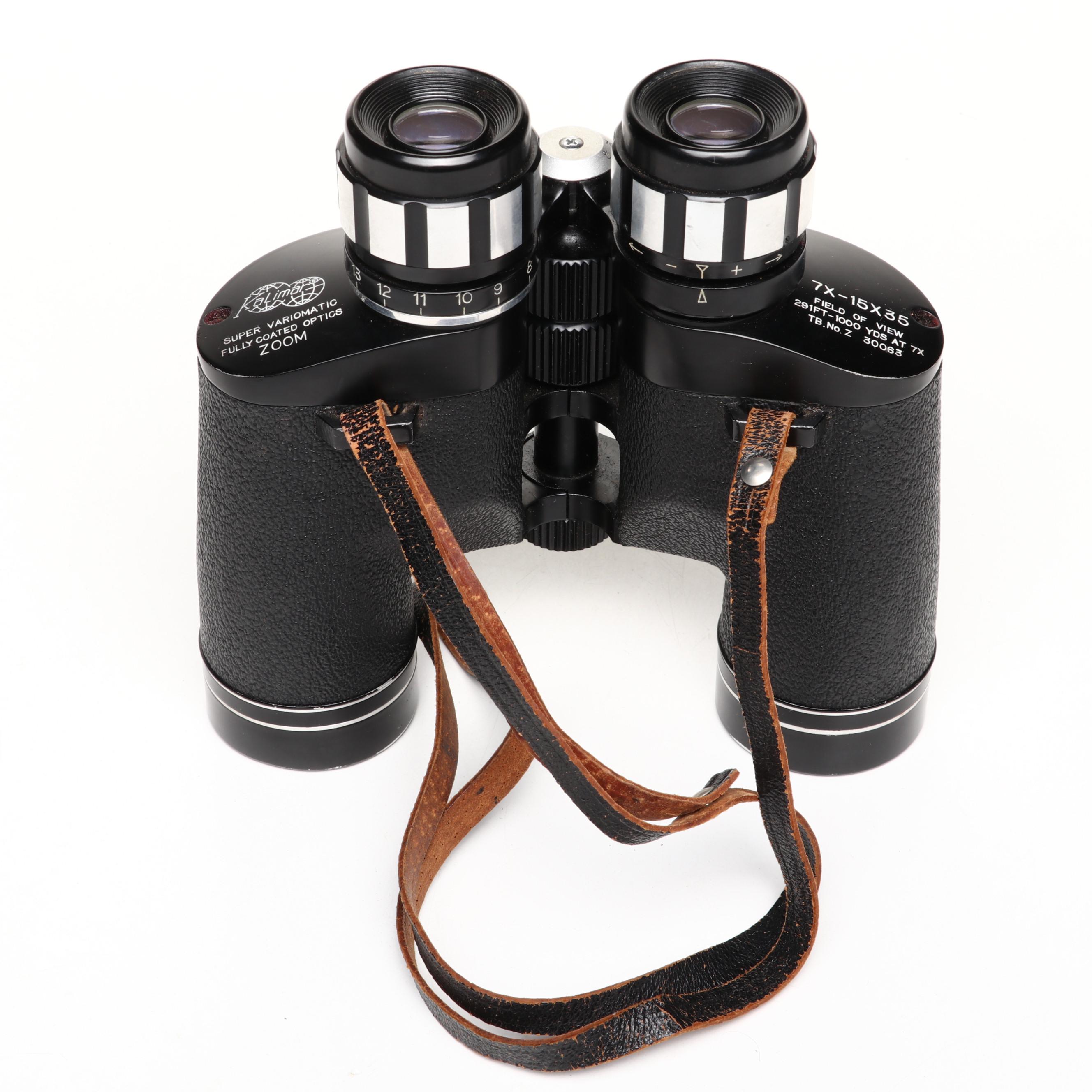 7x-15x35 Binoculars by KaLimar and Tasco with Cases