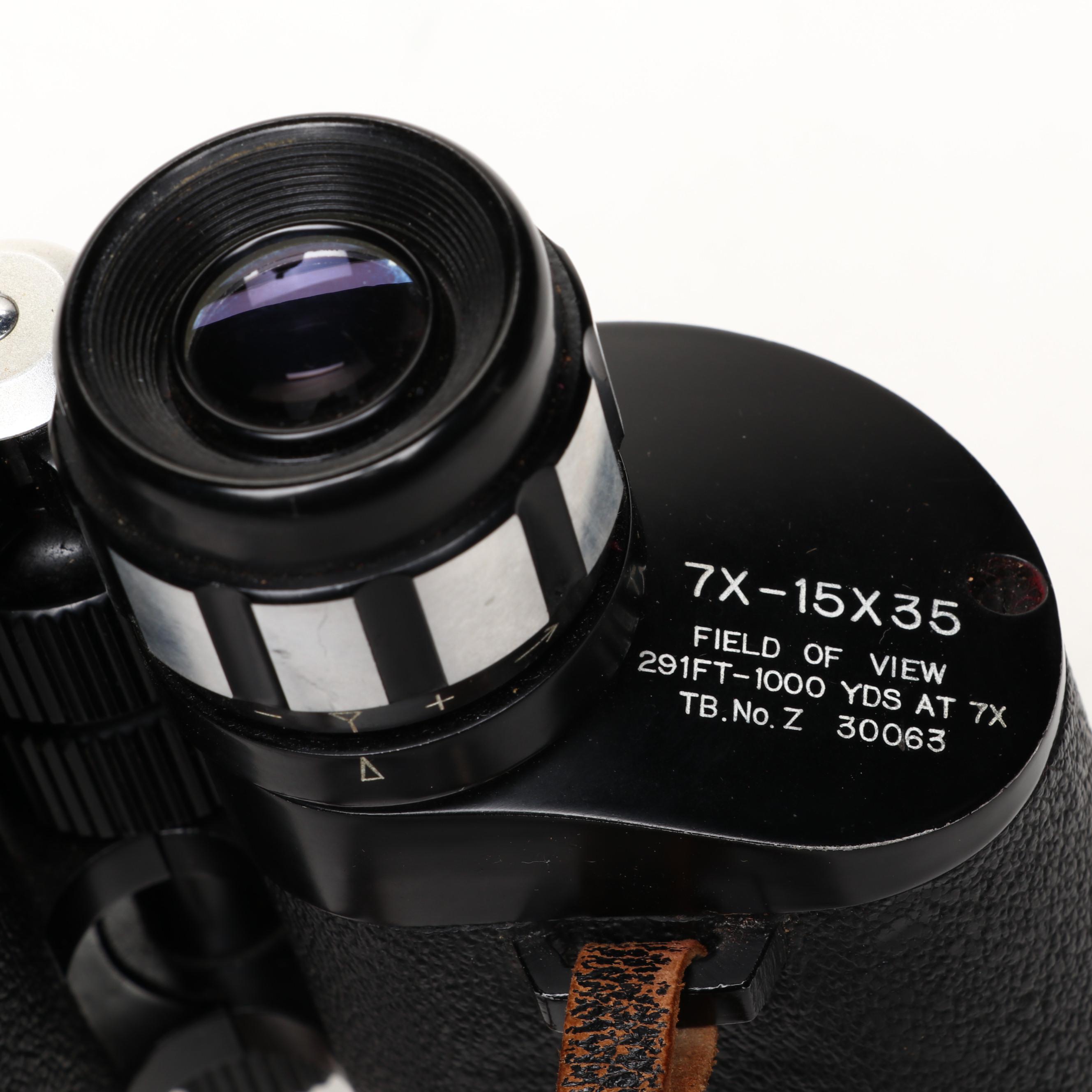 7x-15x35 Binoculars by KaLimar and Tasco with Cases