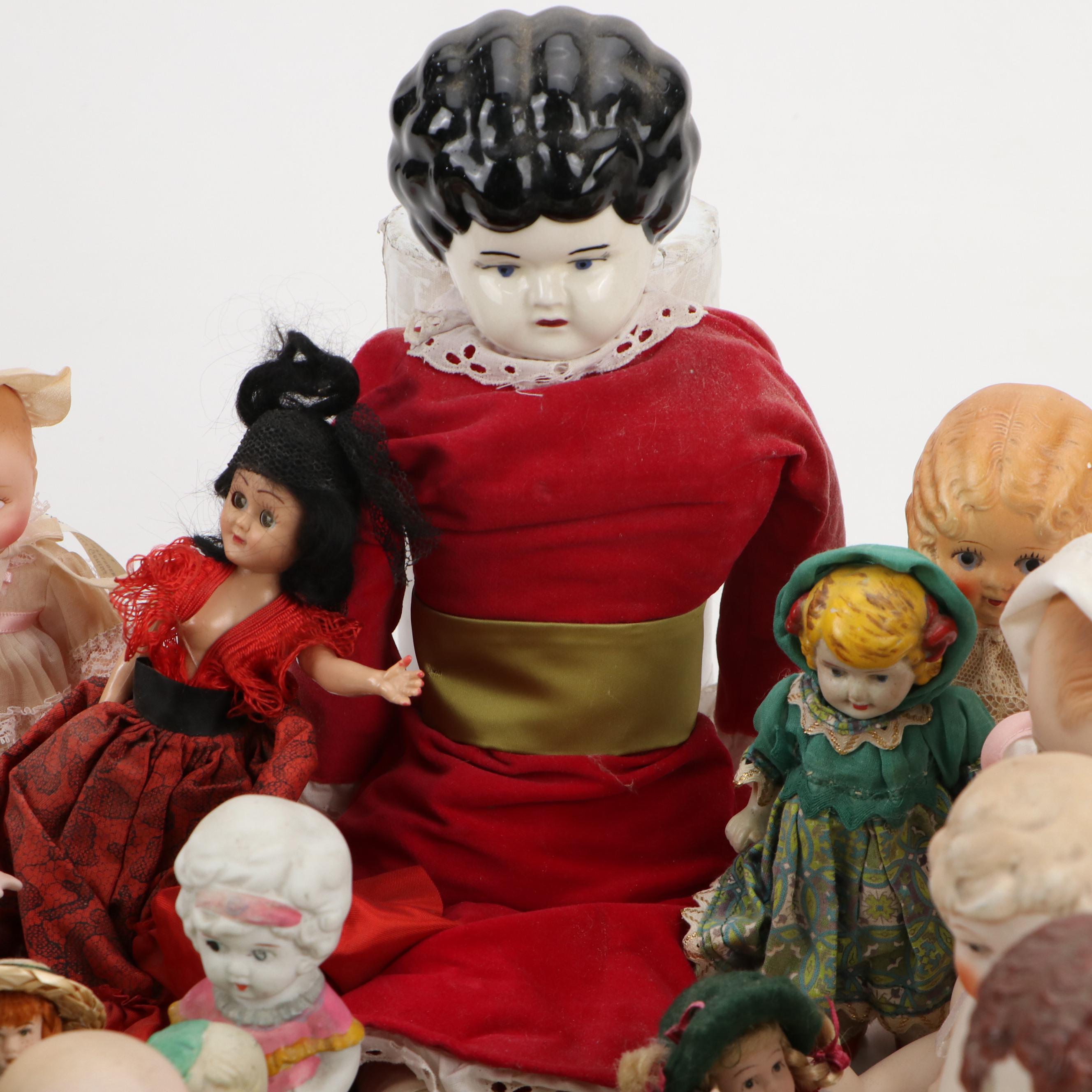 Madame Alexander "Little Miss Genius", Japanese Porcelain and Other Dolls