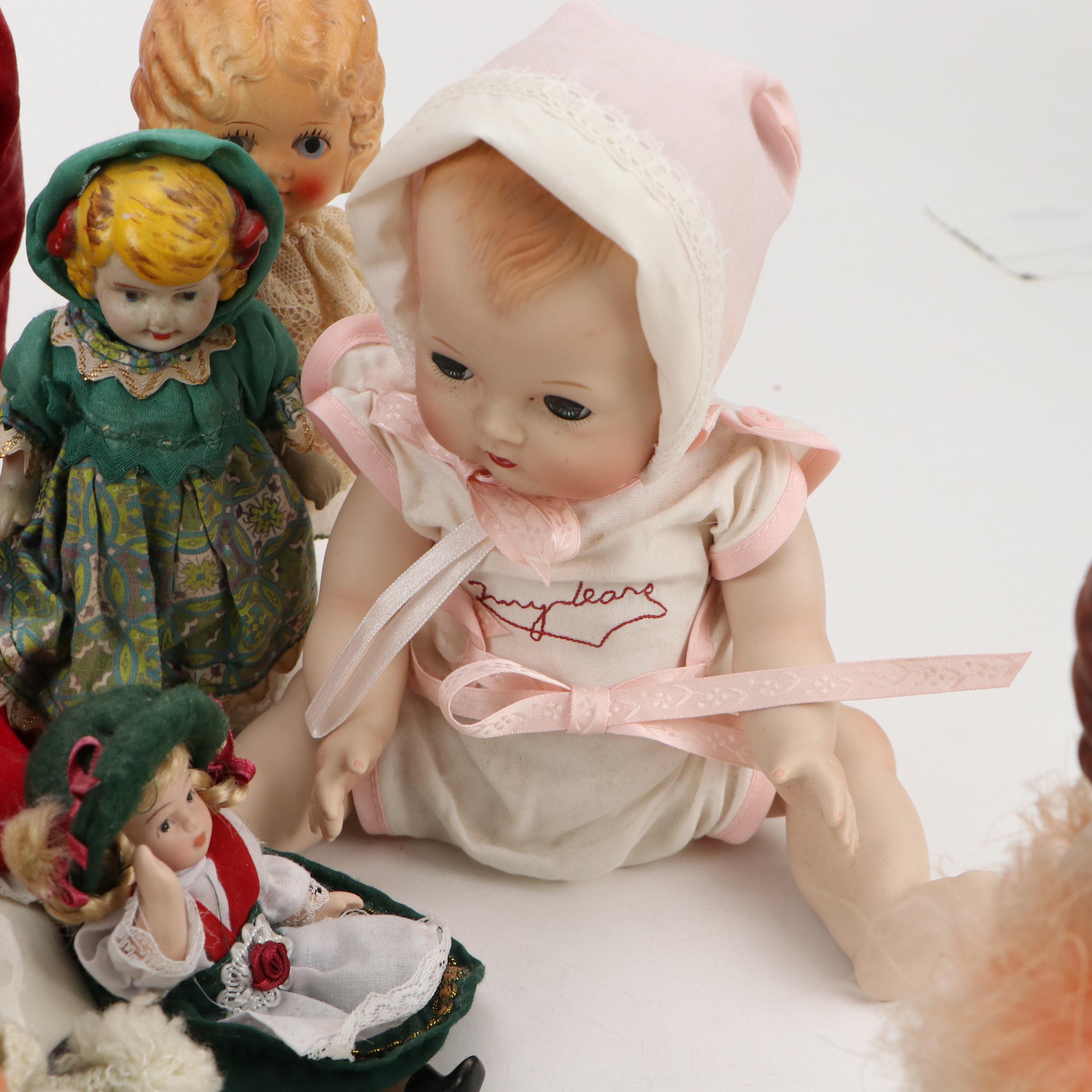 Madame Alexander "Little Miss Genius", Japanese Porcelain and Other Dolls