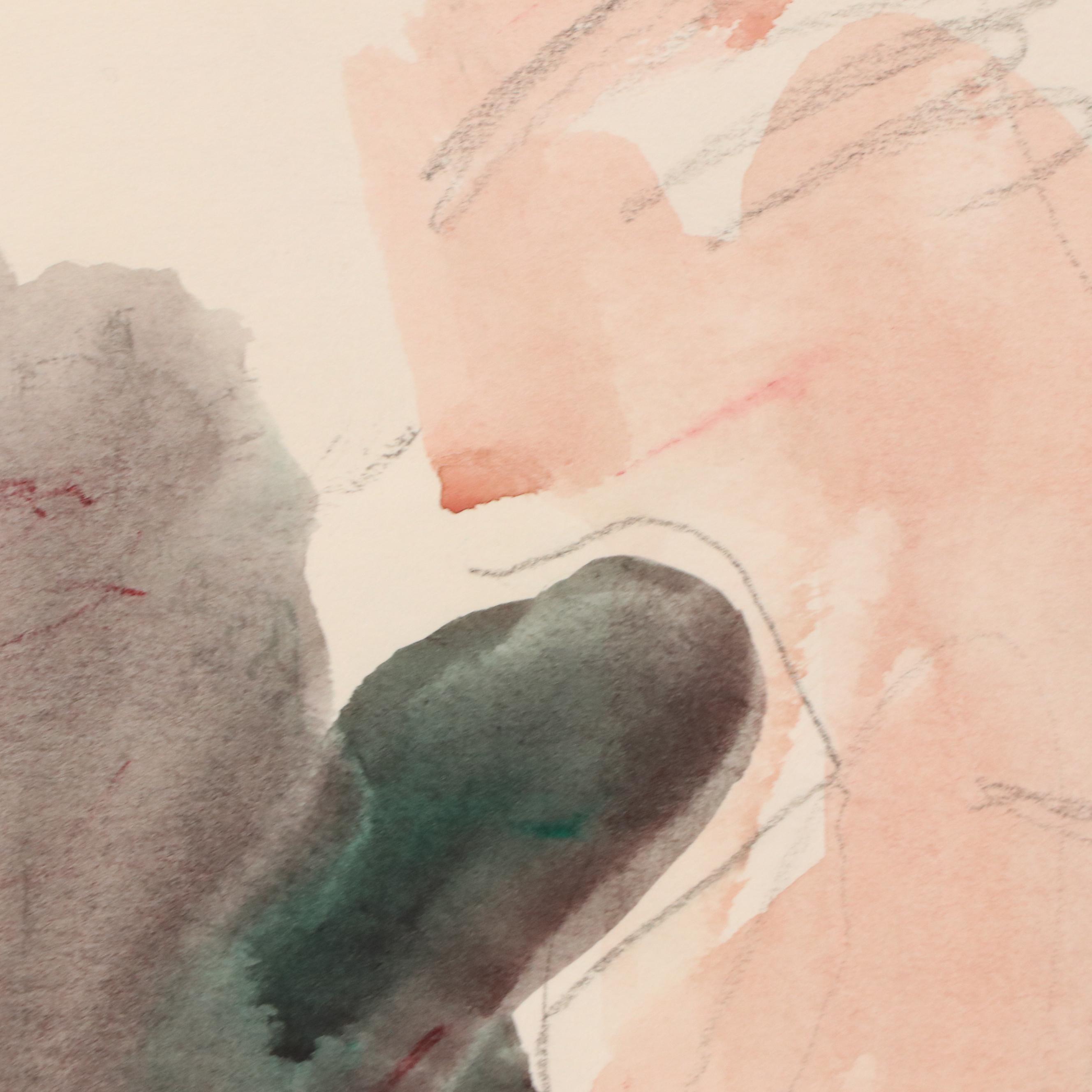 Jack Meanwell Expressionist Gestural Figure Study, 1995