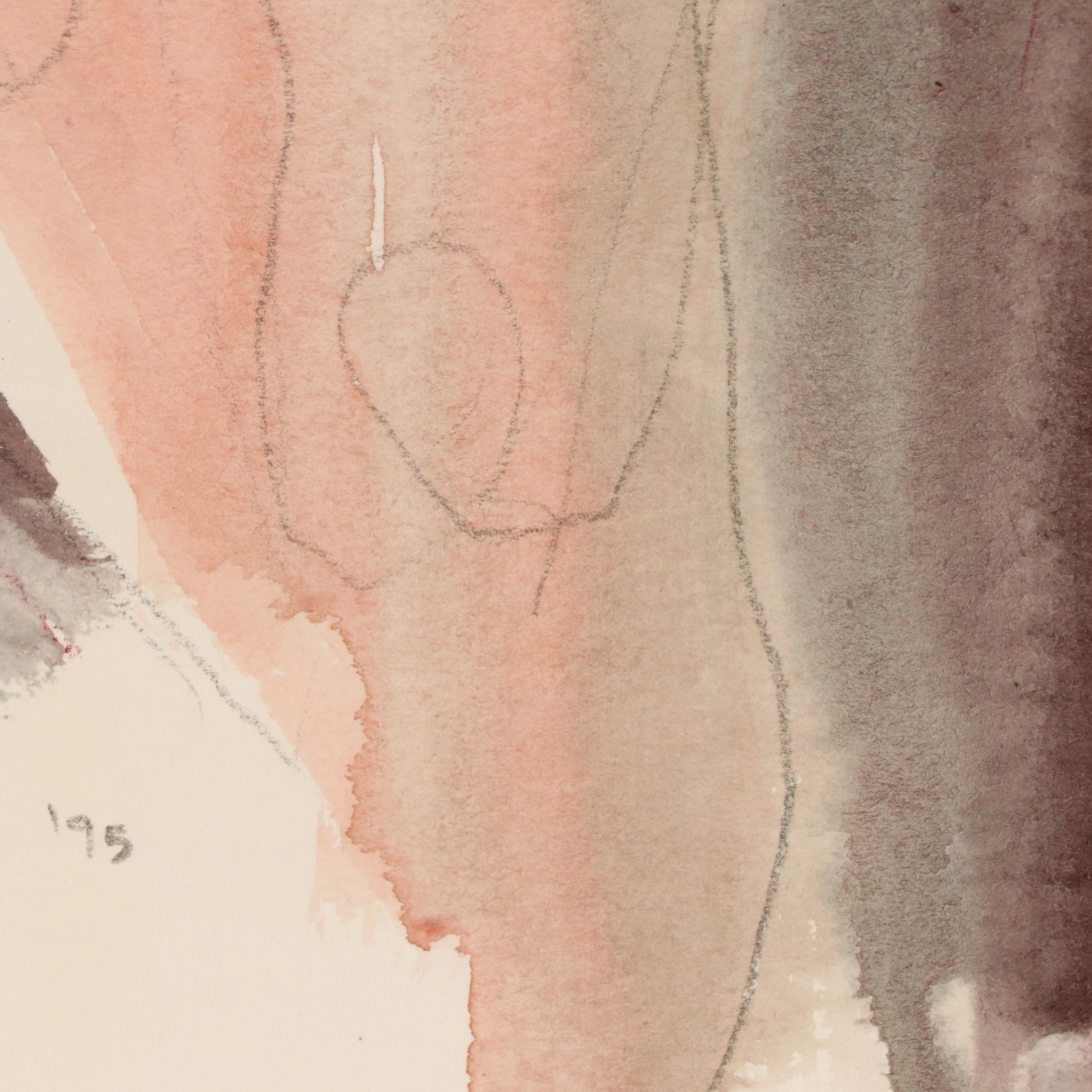 Jack Meanwell Expressionist Gestural Figure Study, 1995