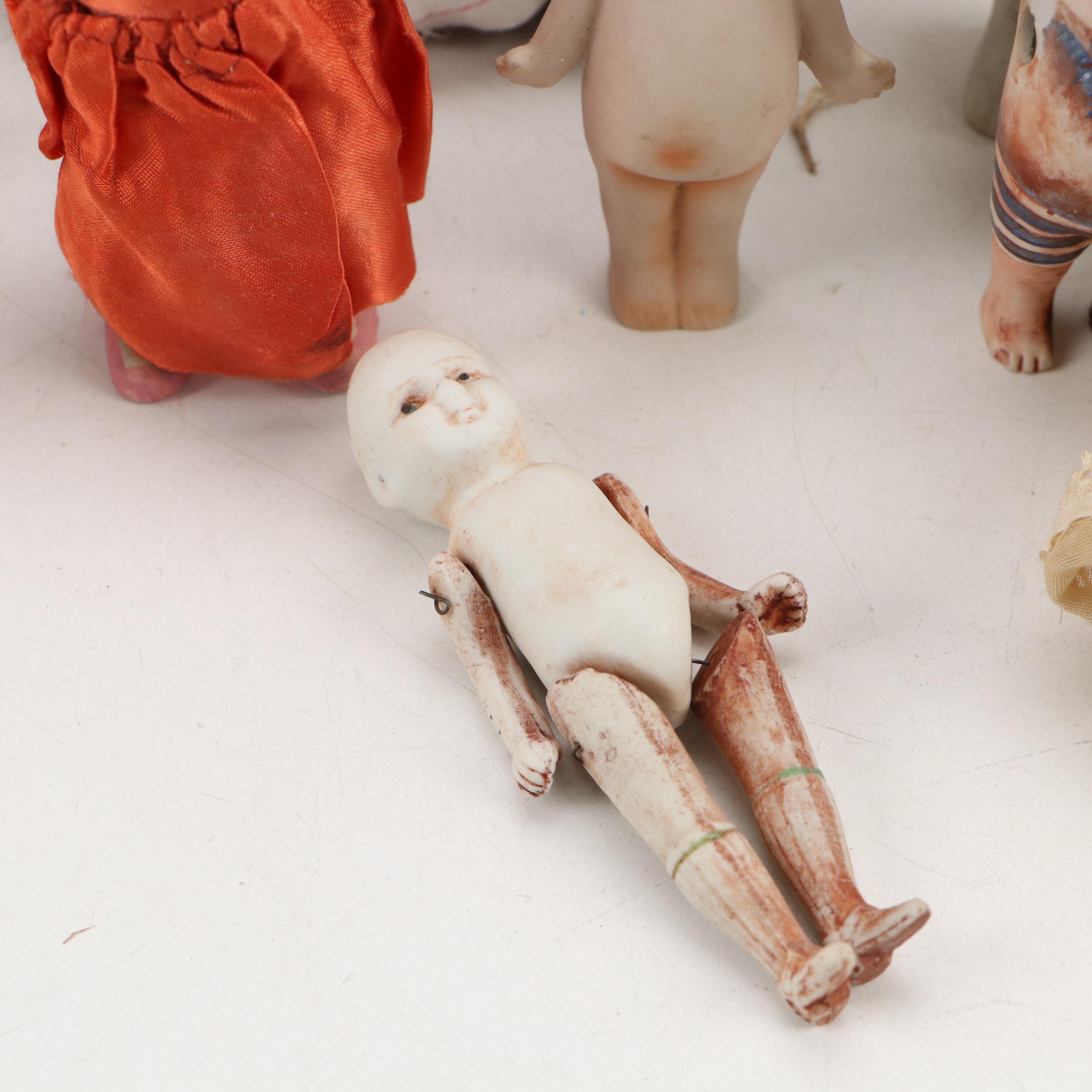 Japanese Porcelain, Fabric and Other Dolls