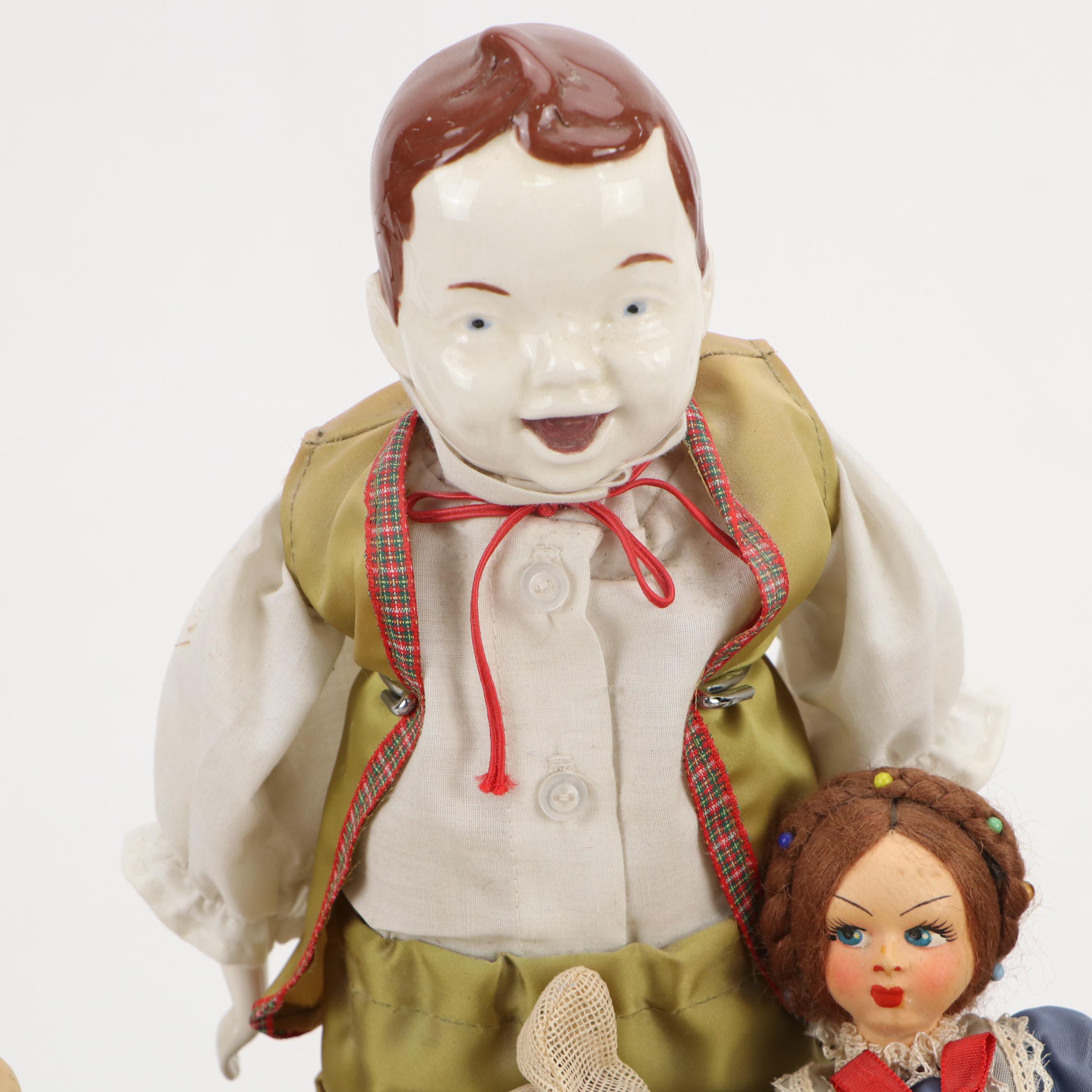 Japanese Porcelain, Fabric and Other Dolls
