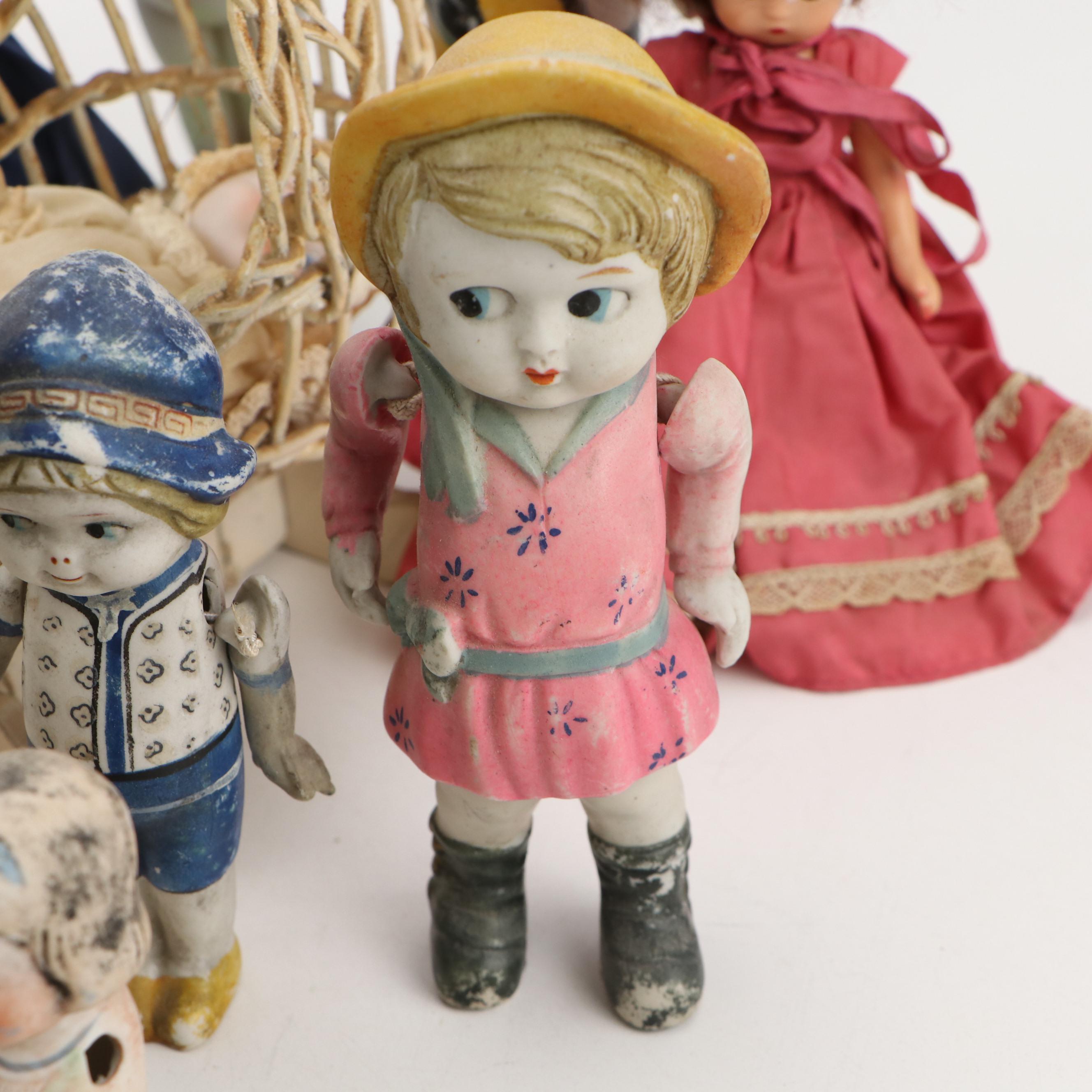 Japanese Porcelain, Fabric and Other Dolls