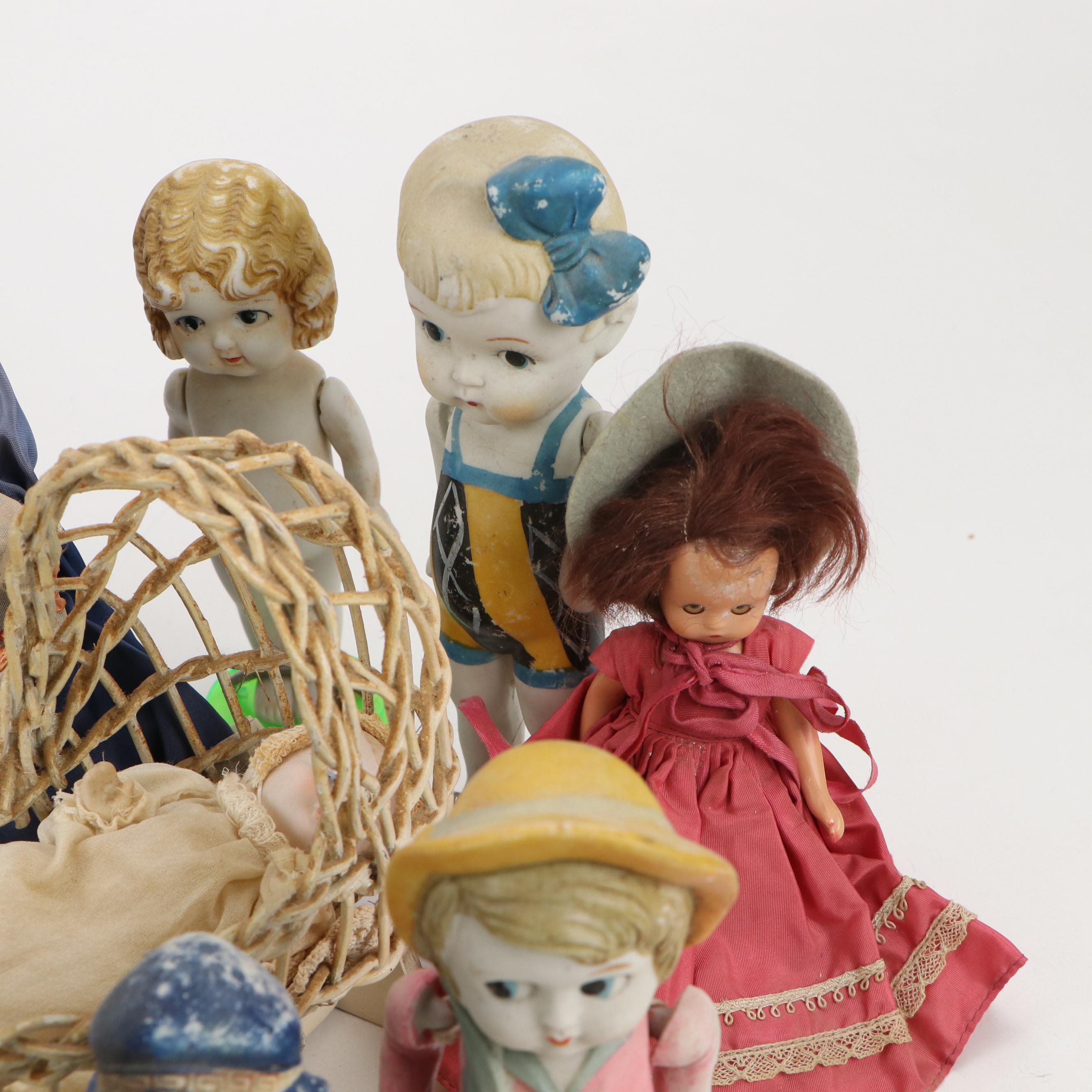 Japanese Porcelain, Fabric and Other Dolls