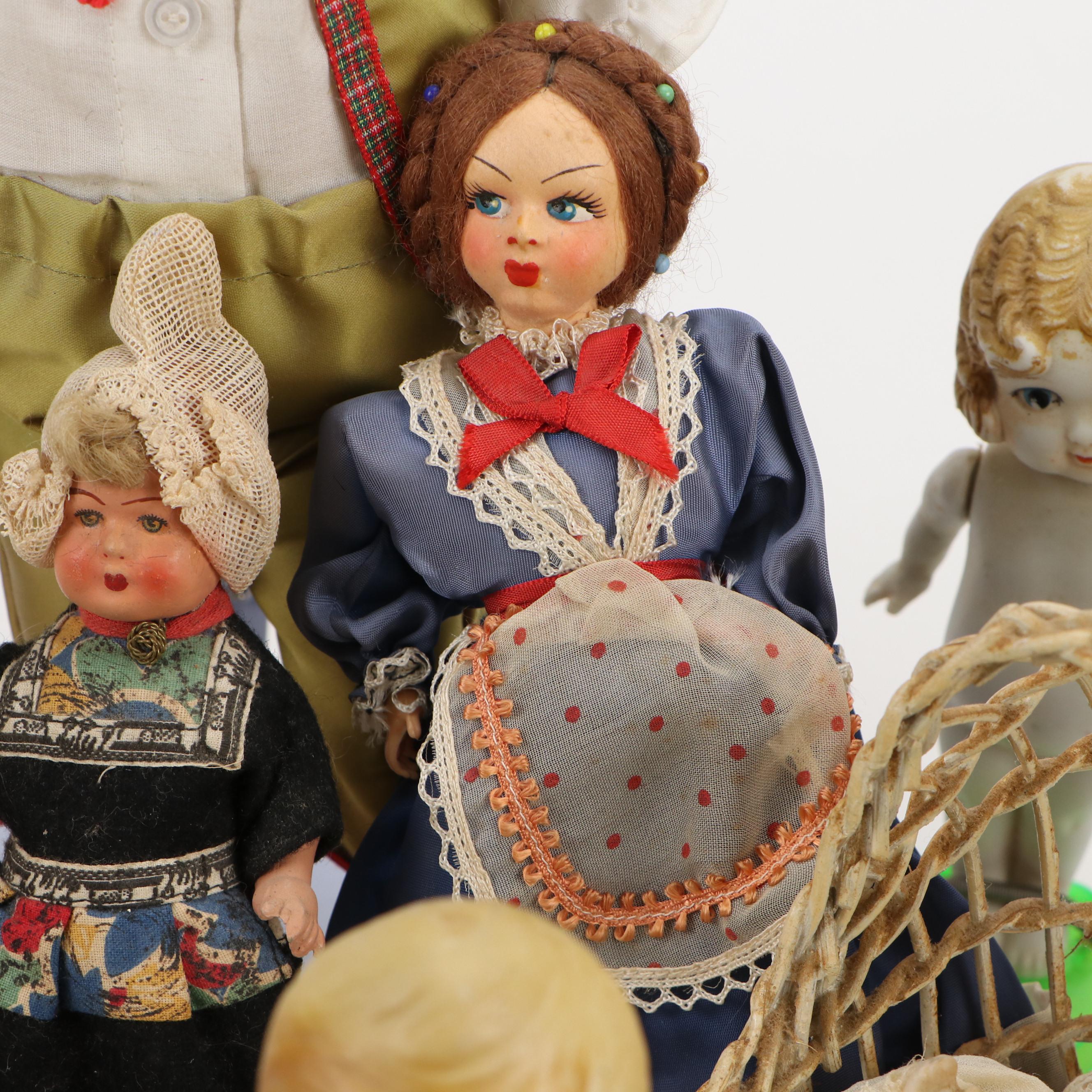 Japanese Porcelain, Fabric and Other Dolls