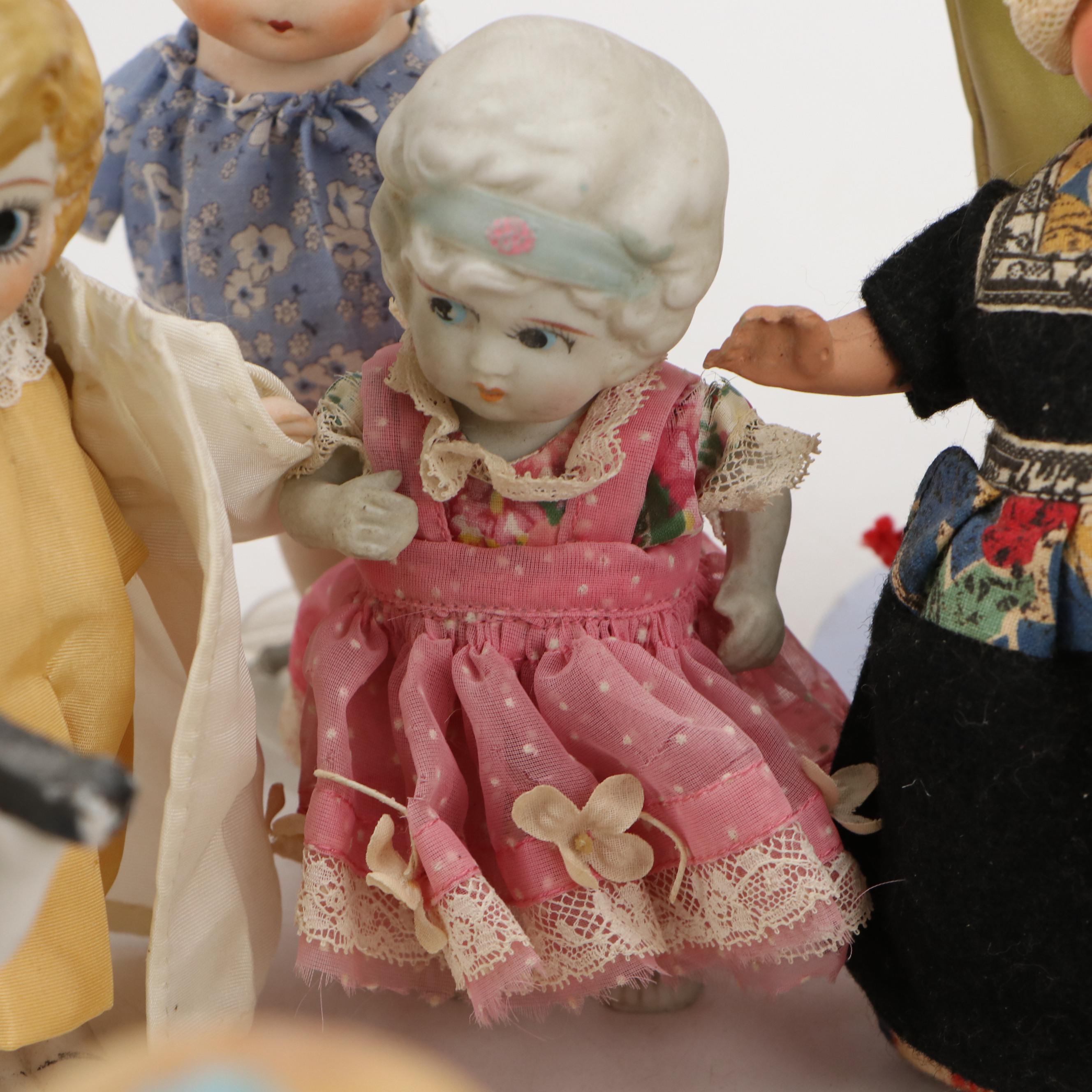 Japanese Porcelain, Fabric and Other Dolls