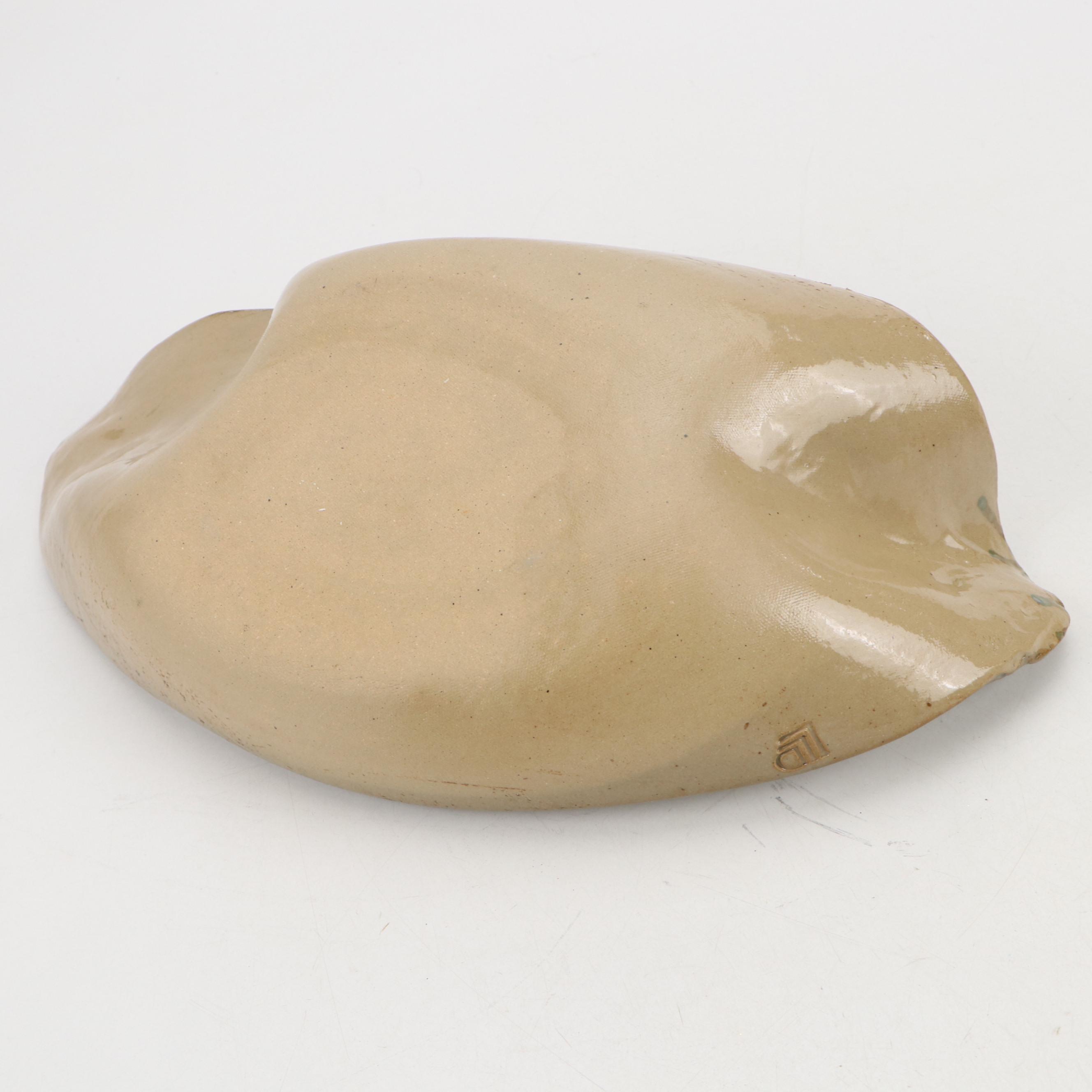 Shearwater Pottery Drip Glaze Bowl with David Leach Bud Vase and Dish