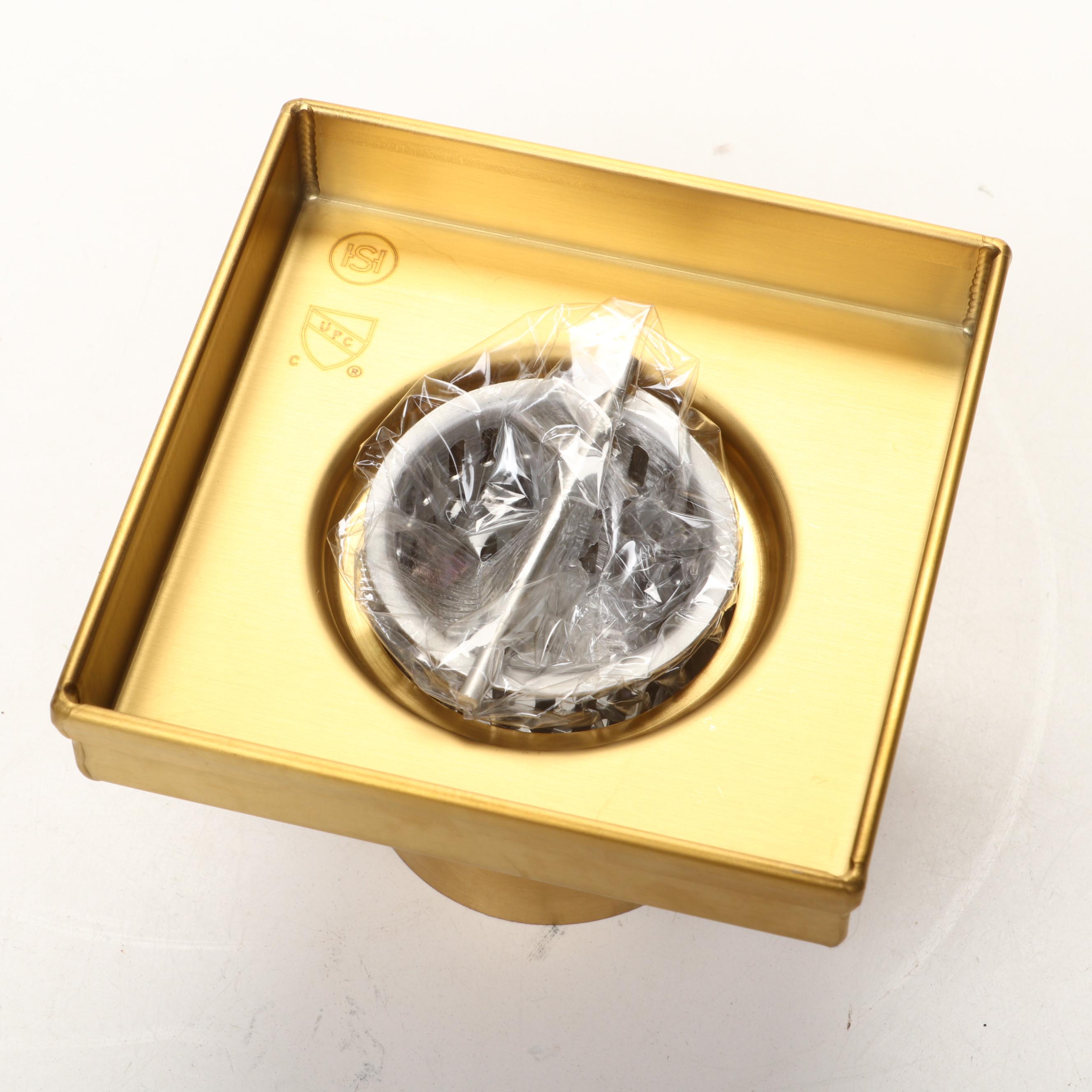 Polished Brass and Chrome Finish Shower Drains