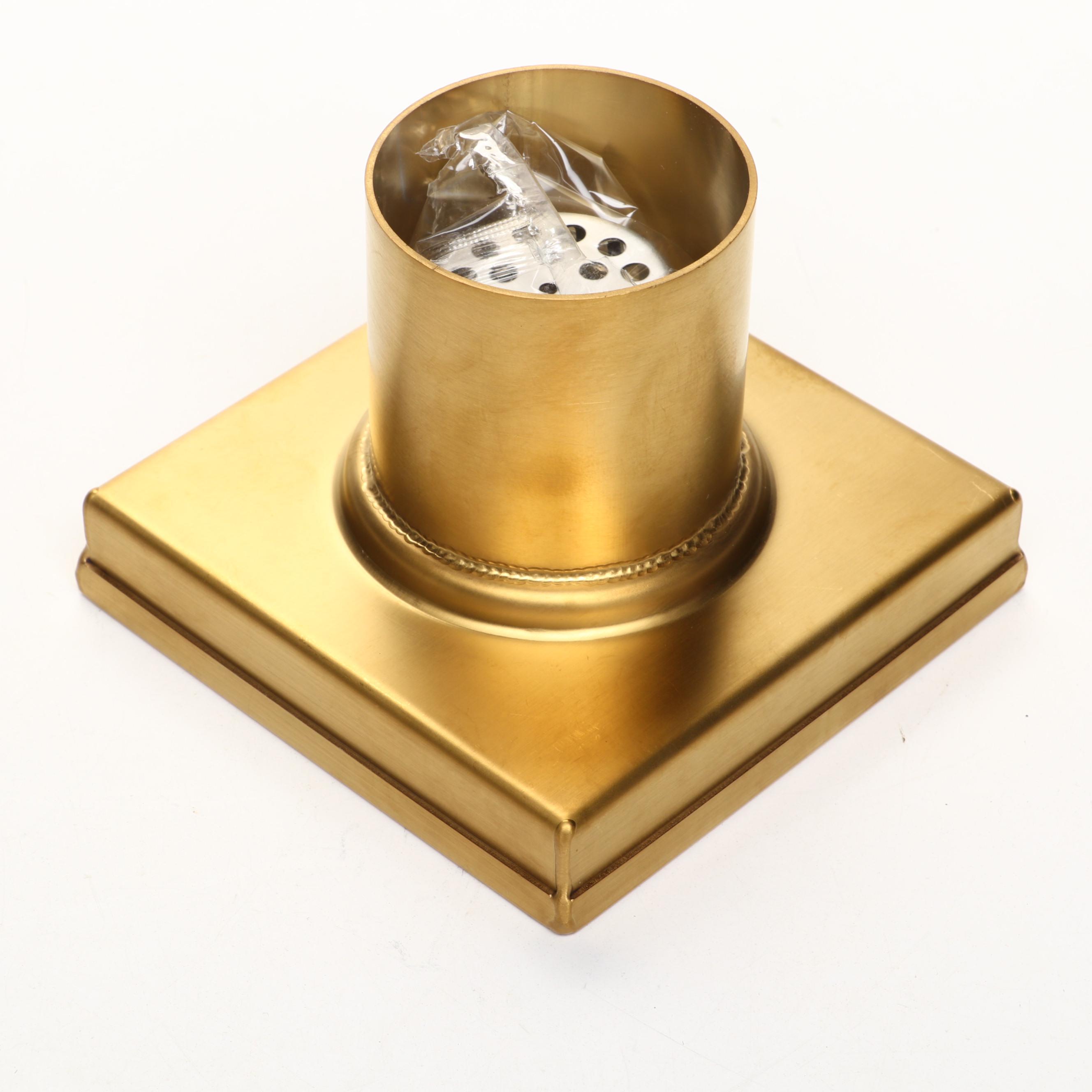Polished Brass and Chrome Finish Shower Drains