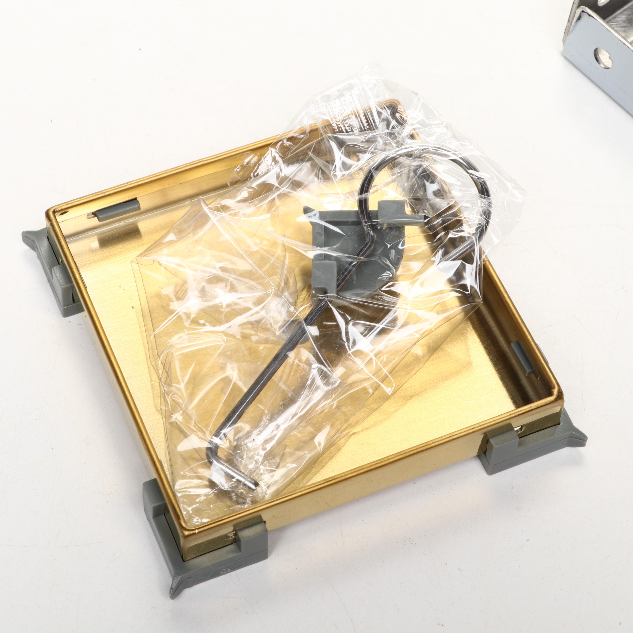 Polished Brass and Chrome Finish Shower Drains