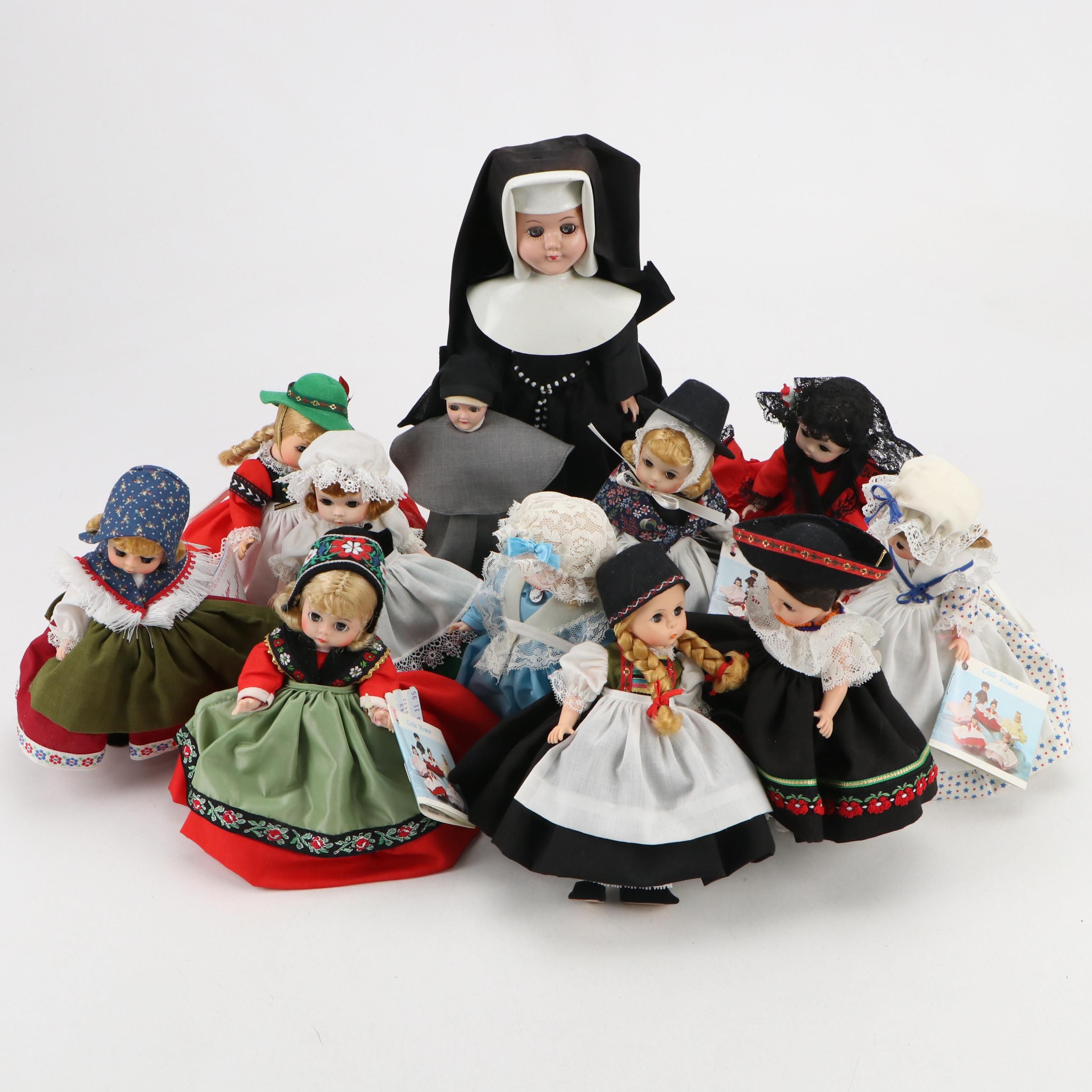 Madame Alexander International Collection and Betsy Ross Dolls with Others