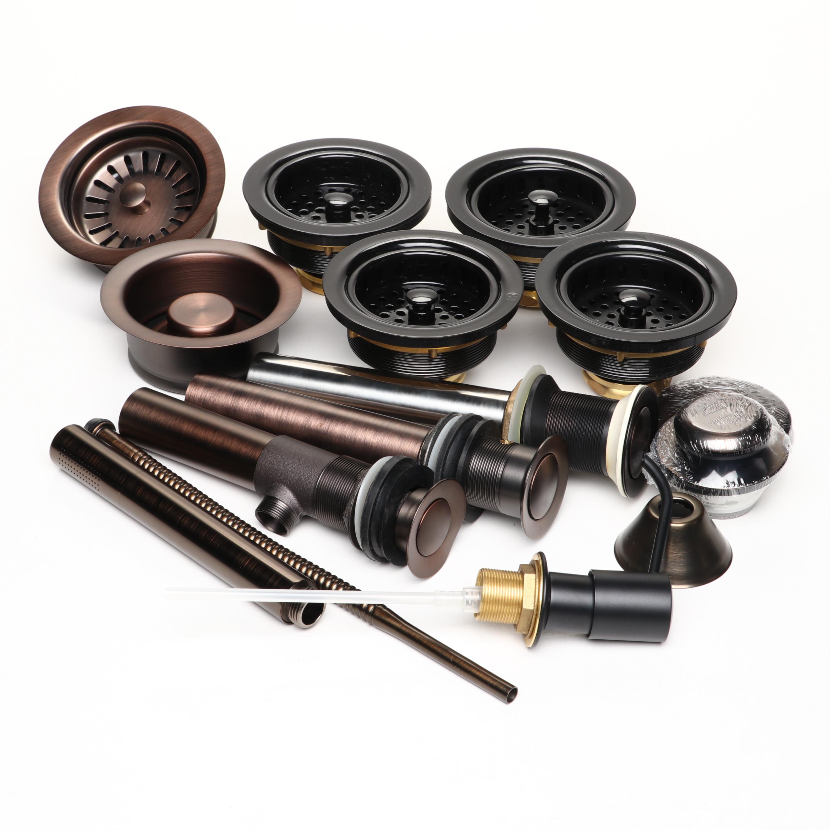 Metal Sink Drains, Metal Bathtub Drain Conversion Kit, and Metal Soap Pump