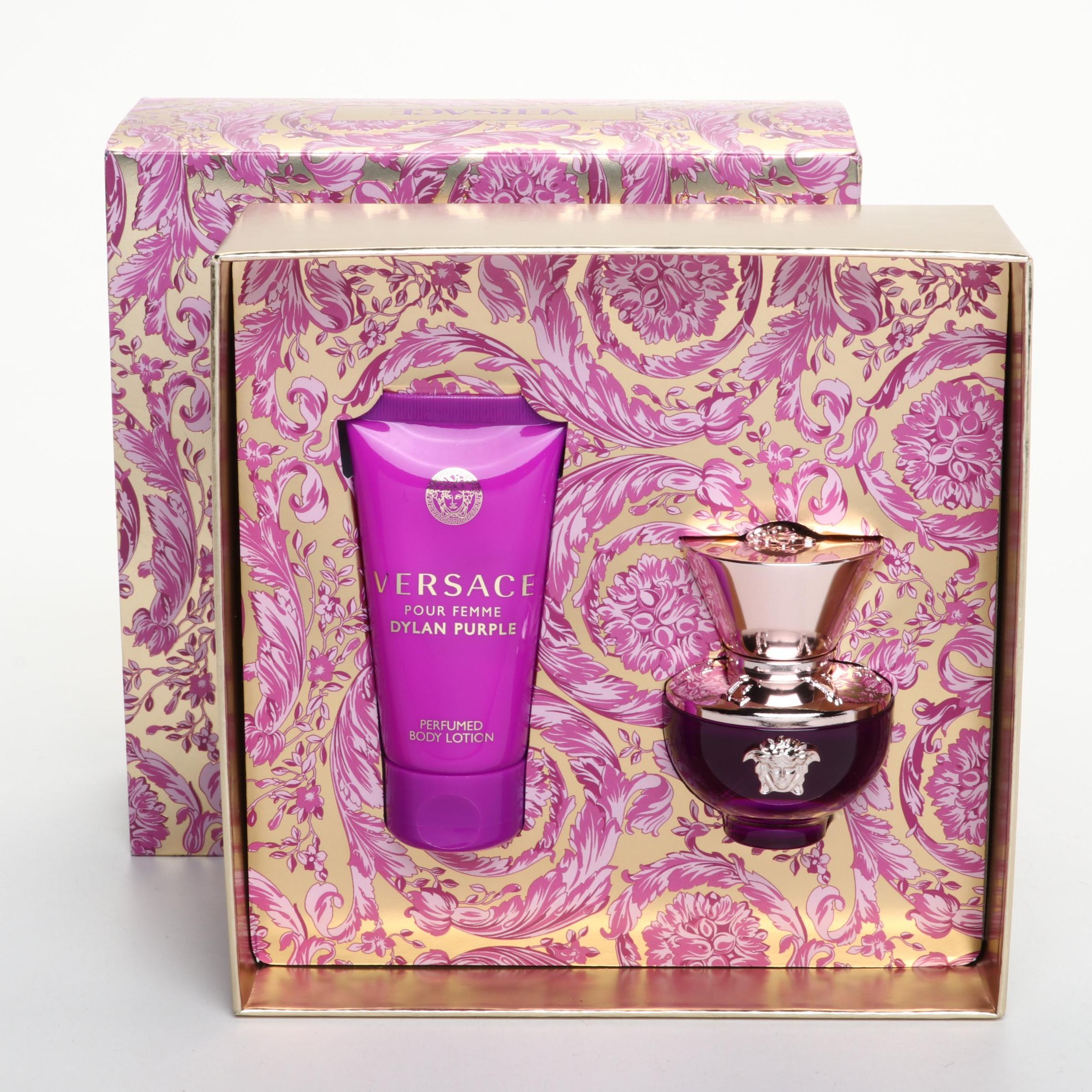 Versace Dylan Purple Eau De Parfum and Perfumed Body Lotion