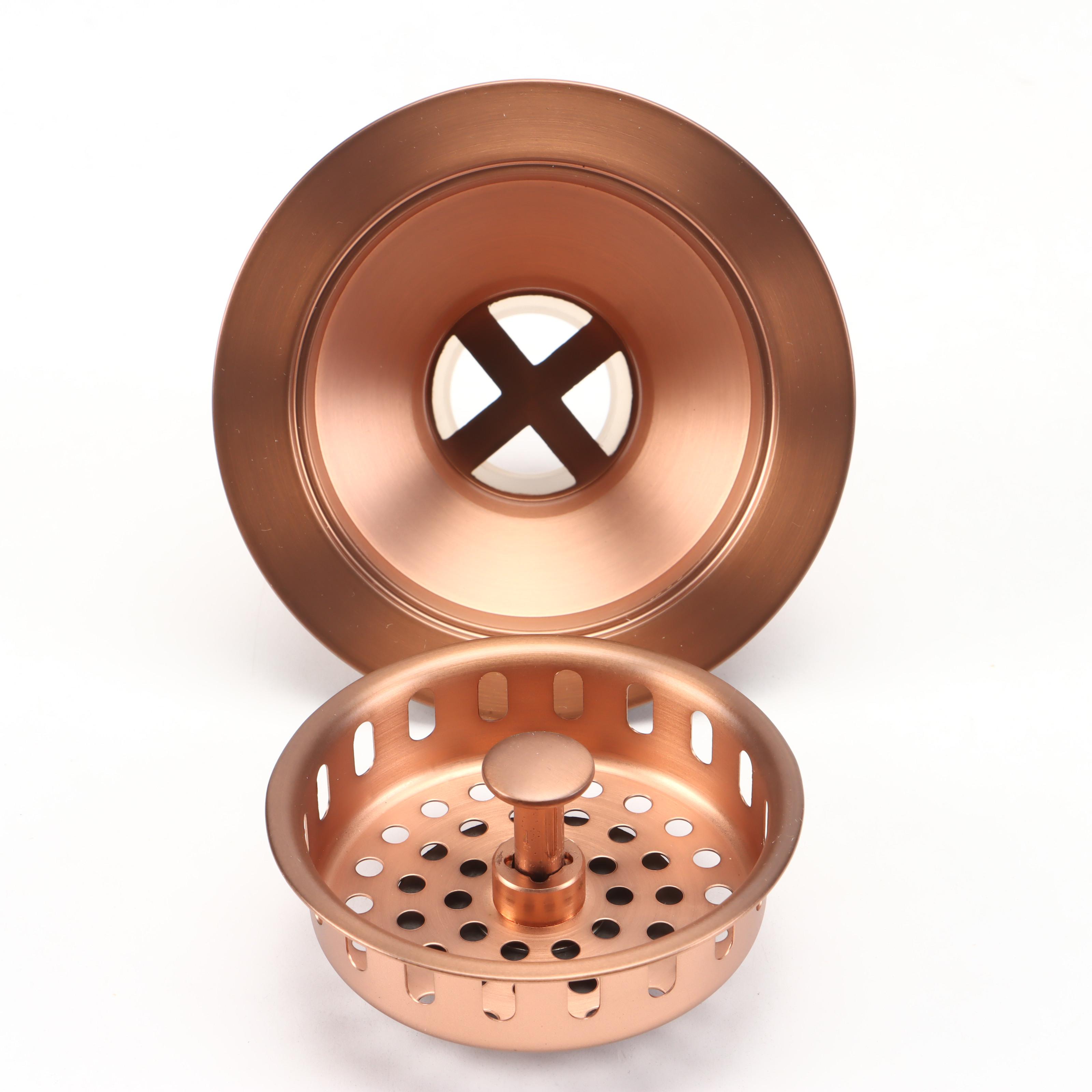 Copper Finish Metal Garbage Disposal Flanges and Sink Drains