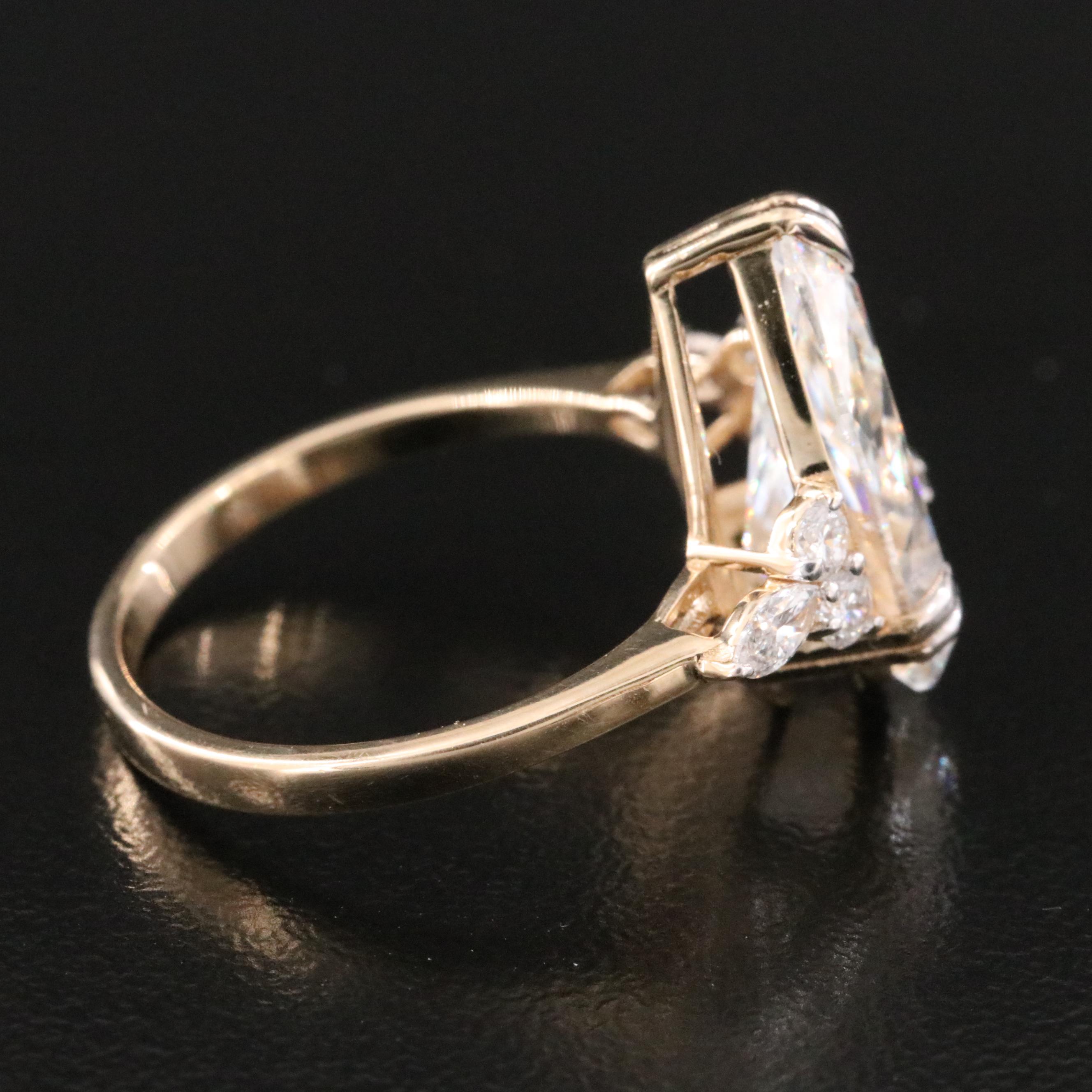 14K 4.60 CTW Lab Grown Diamond Ring with IGI Report