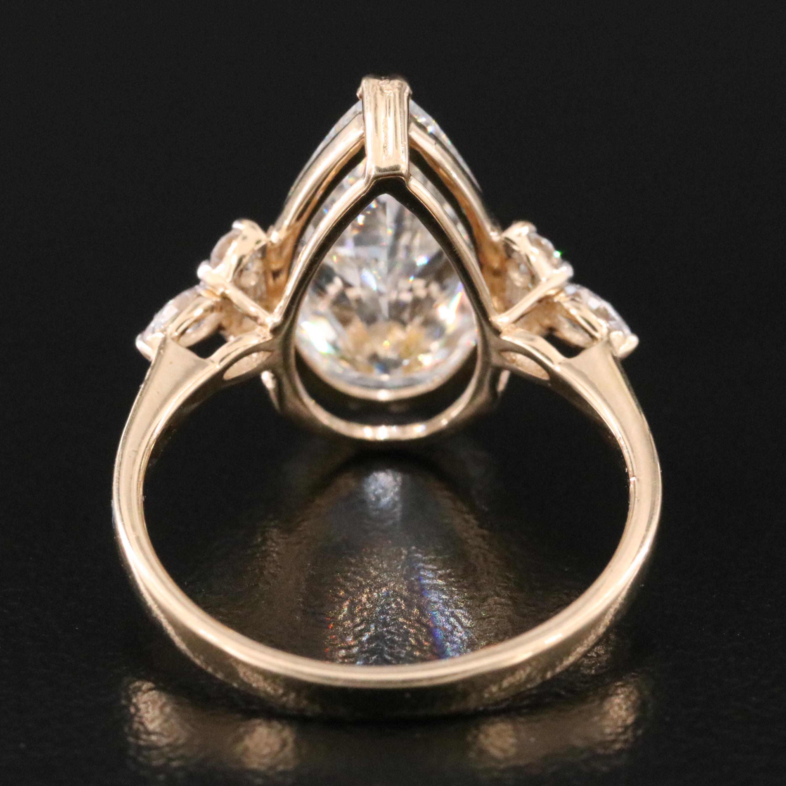 14K 4.60 CTW Lab Grown Diamond Ring with IGI Report