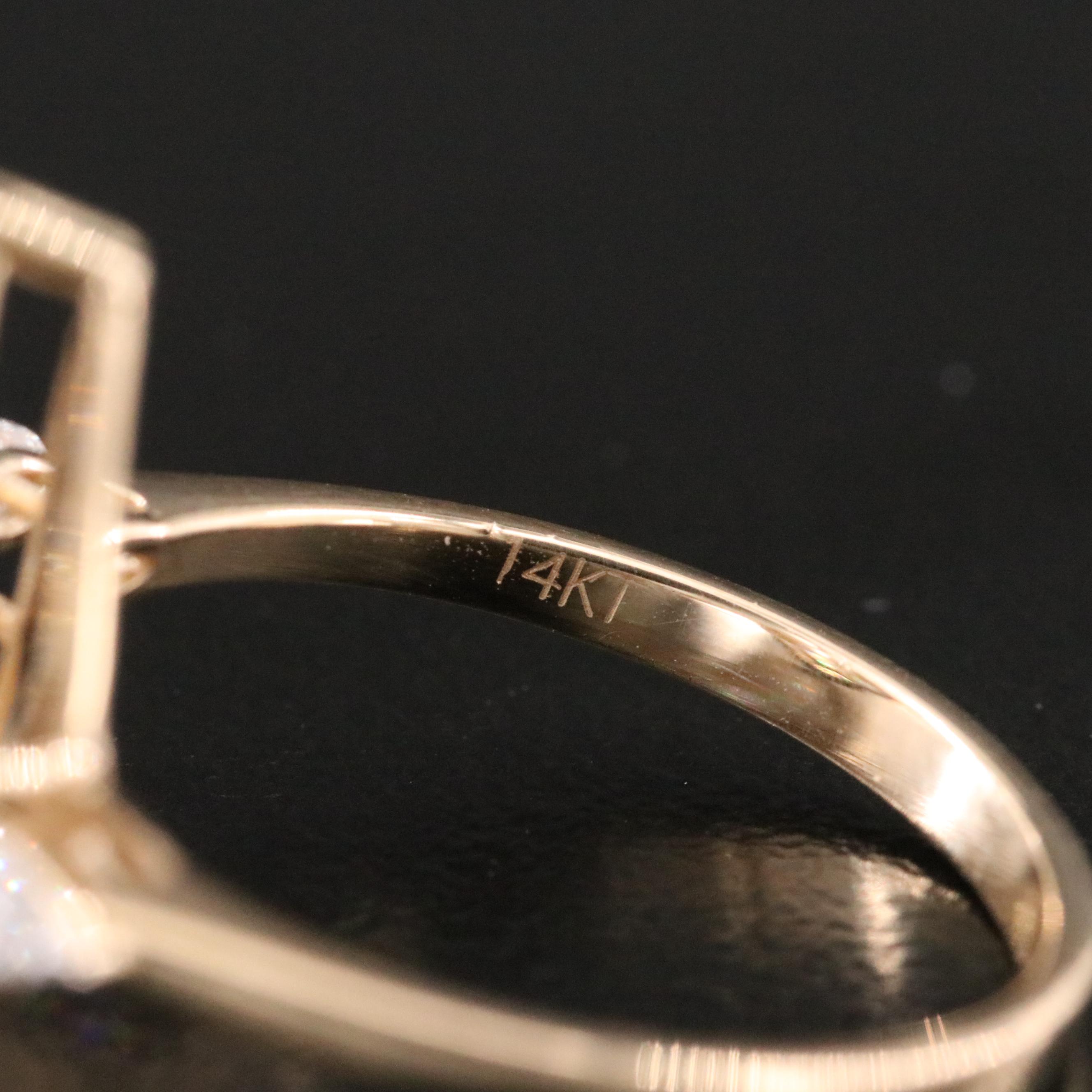 14K 4.60 CTW Lab Grown Diamond Ring with IGI Report