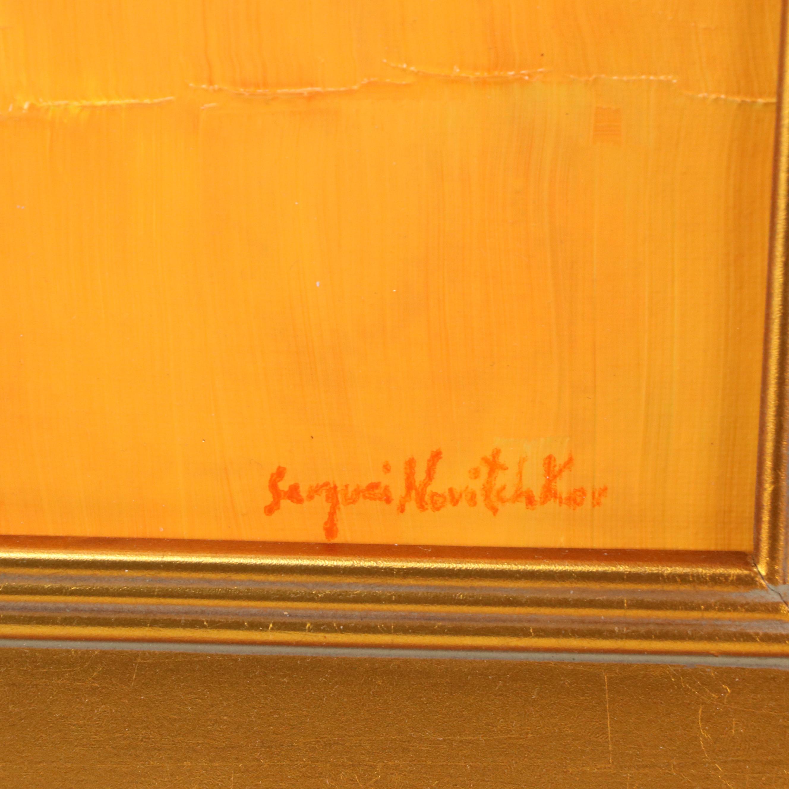 Serguei Novitchkov Stylized Landscape Oil Painting "Shift Of Space," 2025