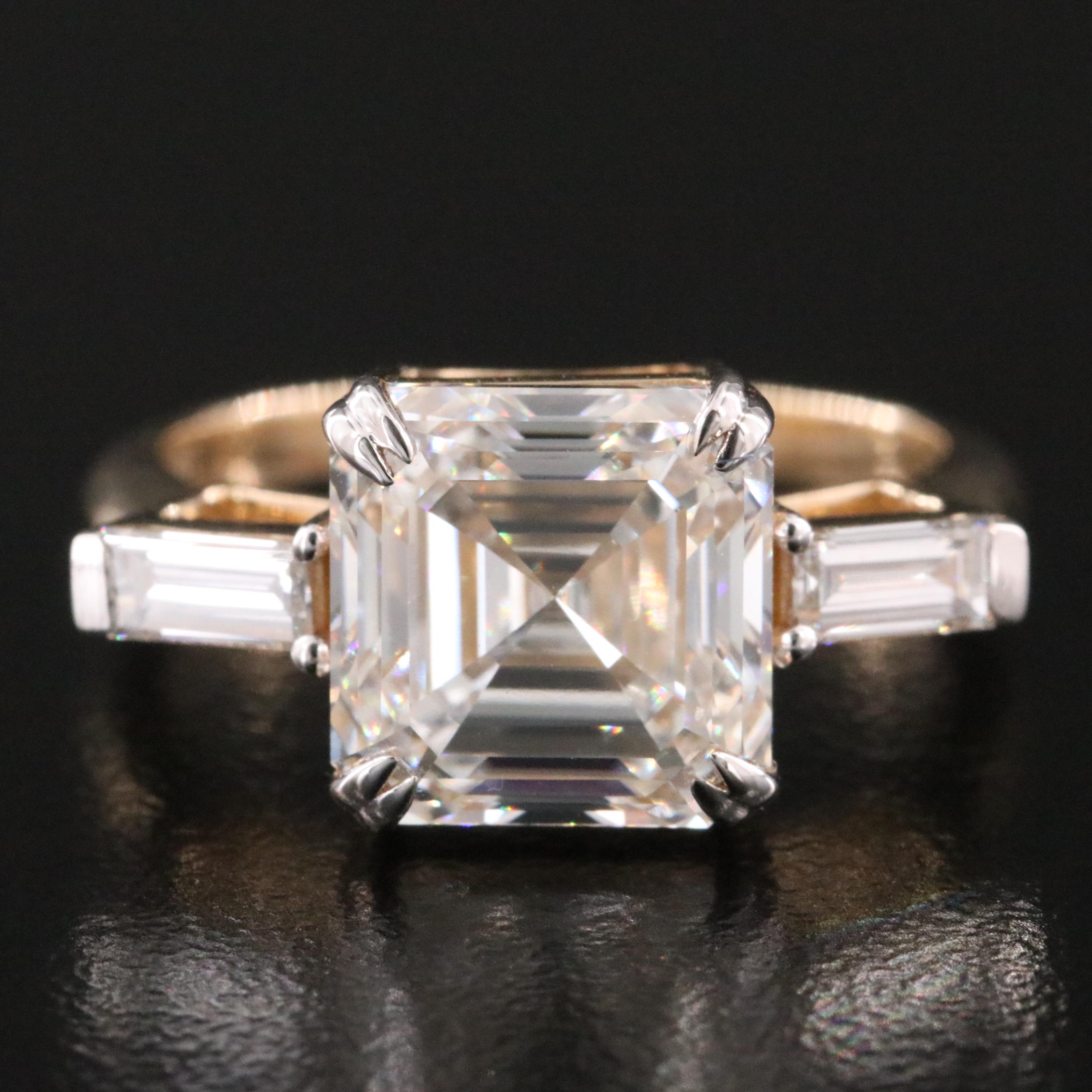 14K 4.57 CTW Lab Grown Diamond Ring with IGI Report