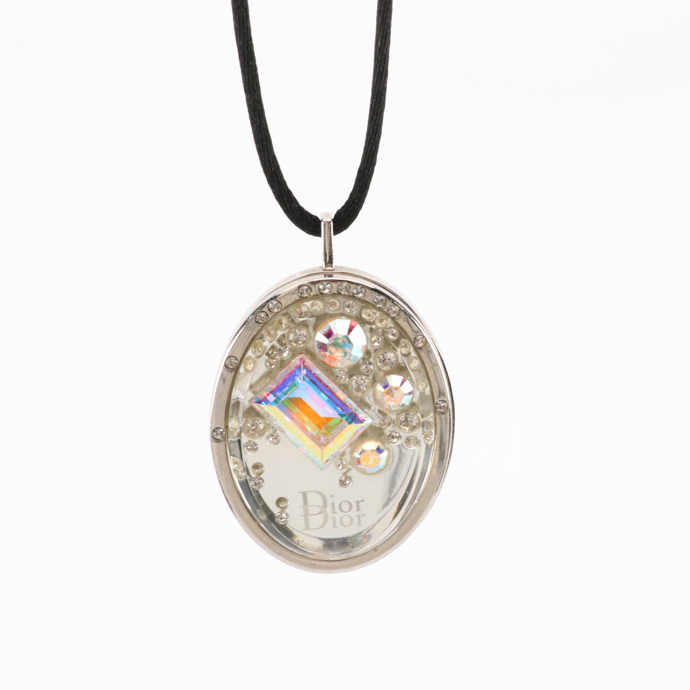 Christian Dior Cristal Boréal Lip Gloss Pendant Necklace