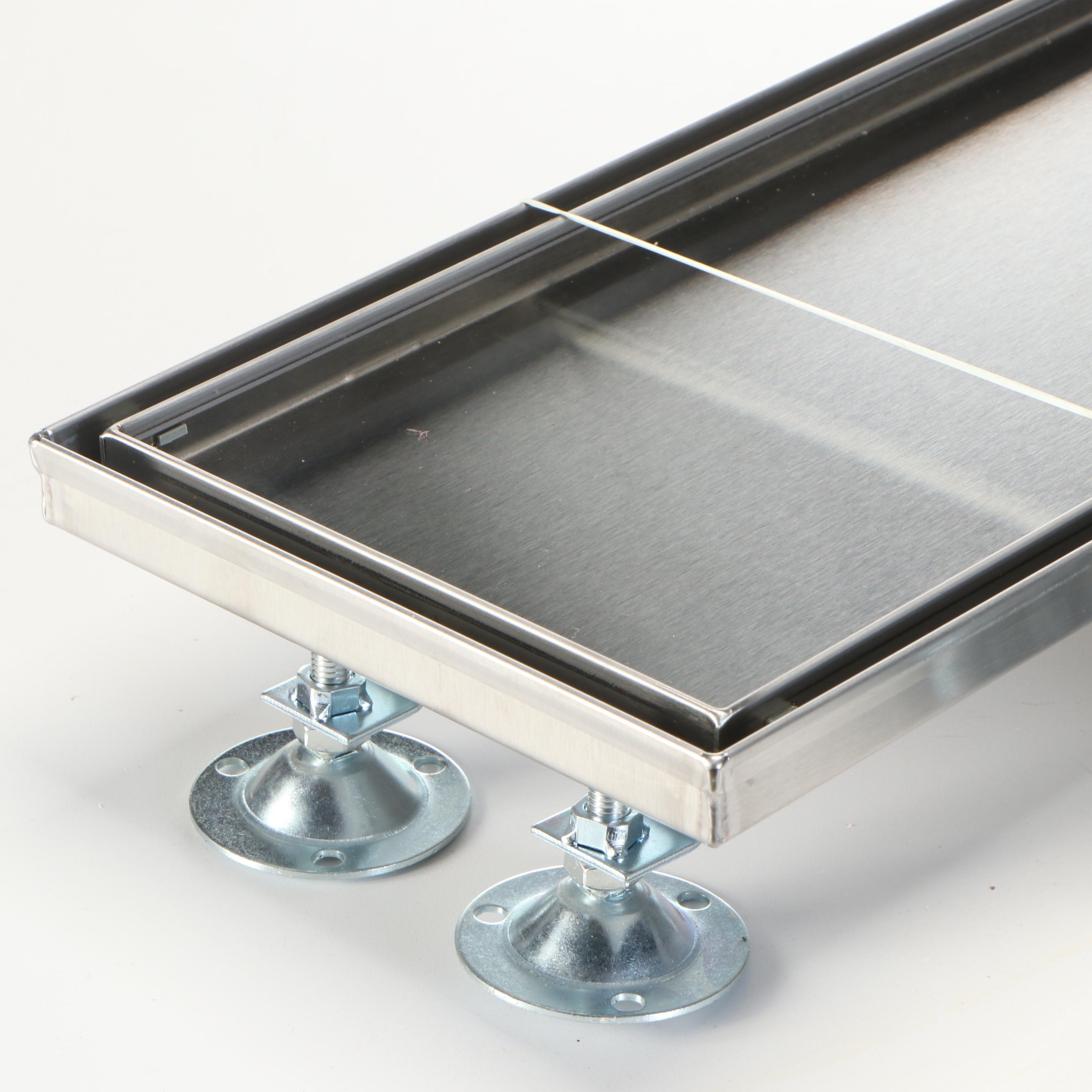 Pair of Wide Tile-In 60" Linear Shower Drains