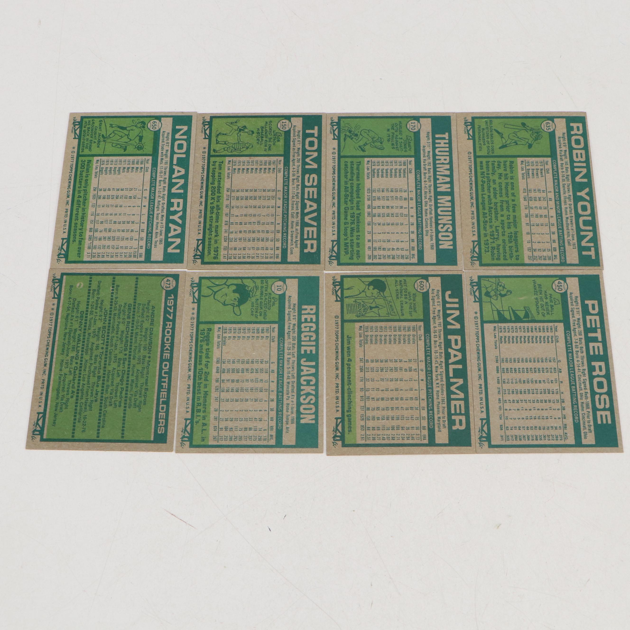 1977 Topps Complete Baseball Card Set Featuring Nolan Ryan, George Brett, & More