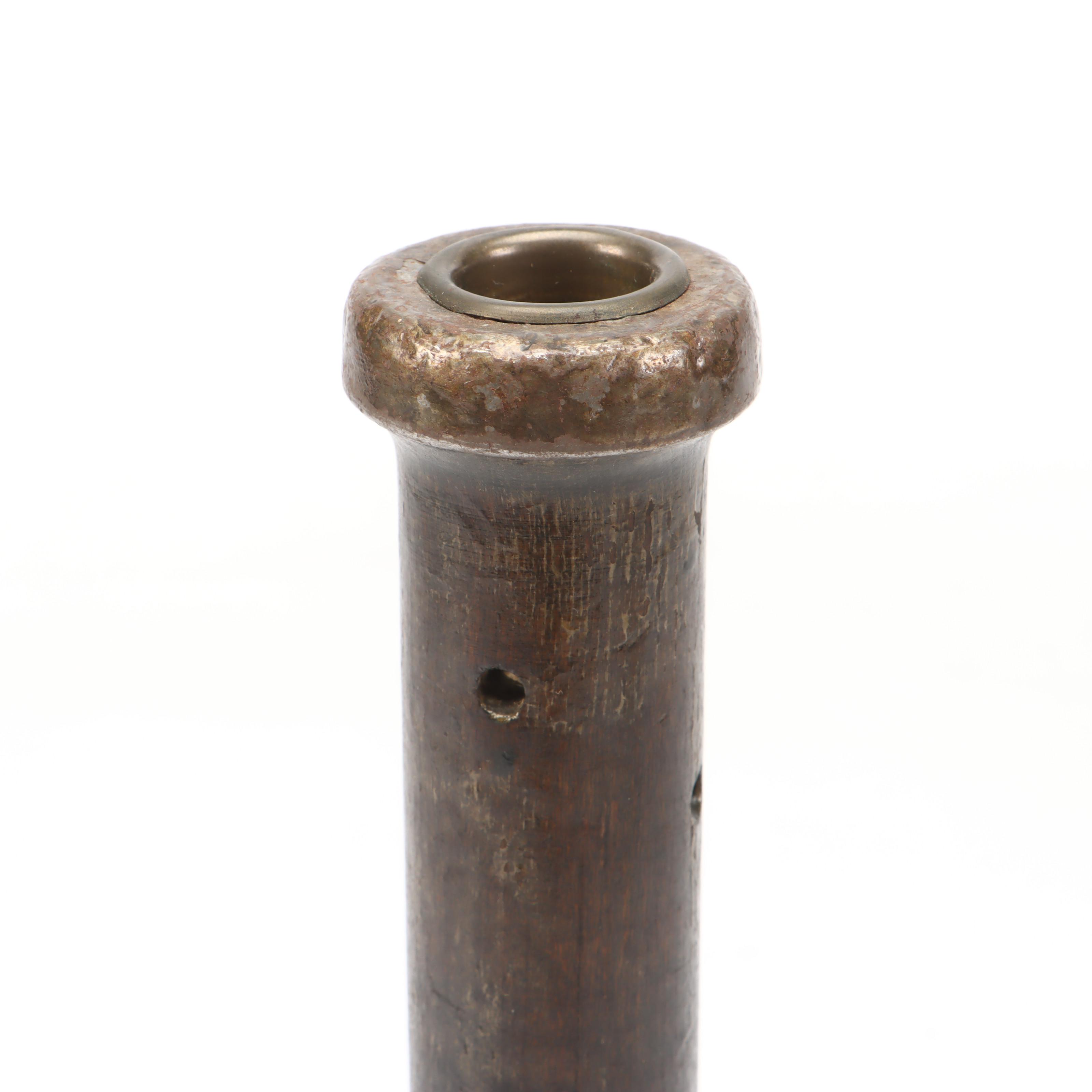 Newport Dairy Stoneware Crock, Glass Oil Can, and Wooden Spool