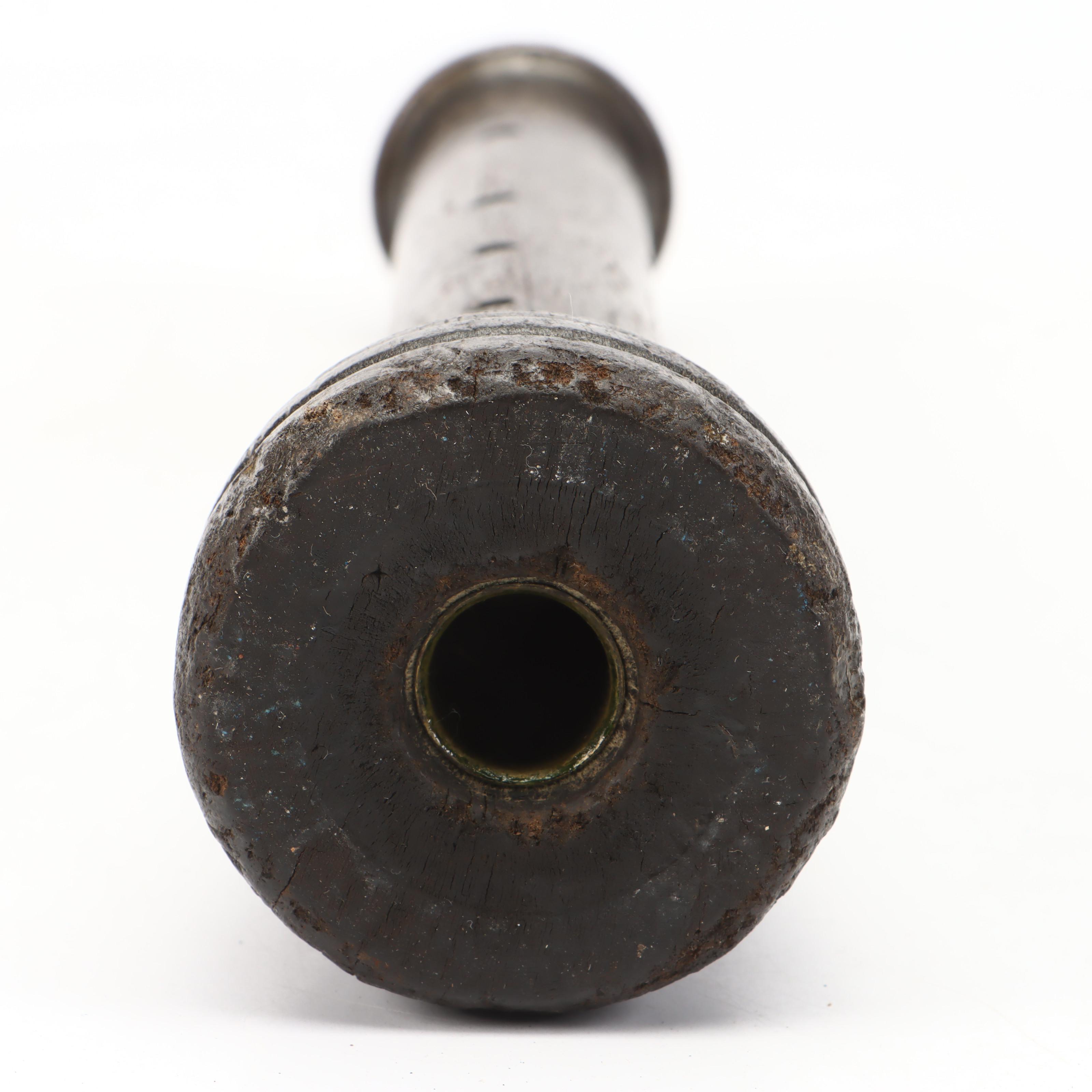 Newport Dairy Stoneware Crock, Glass Oil Can, and Wooden Spool